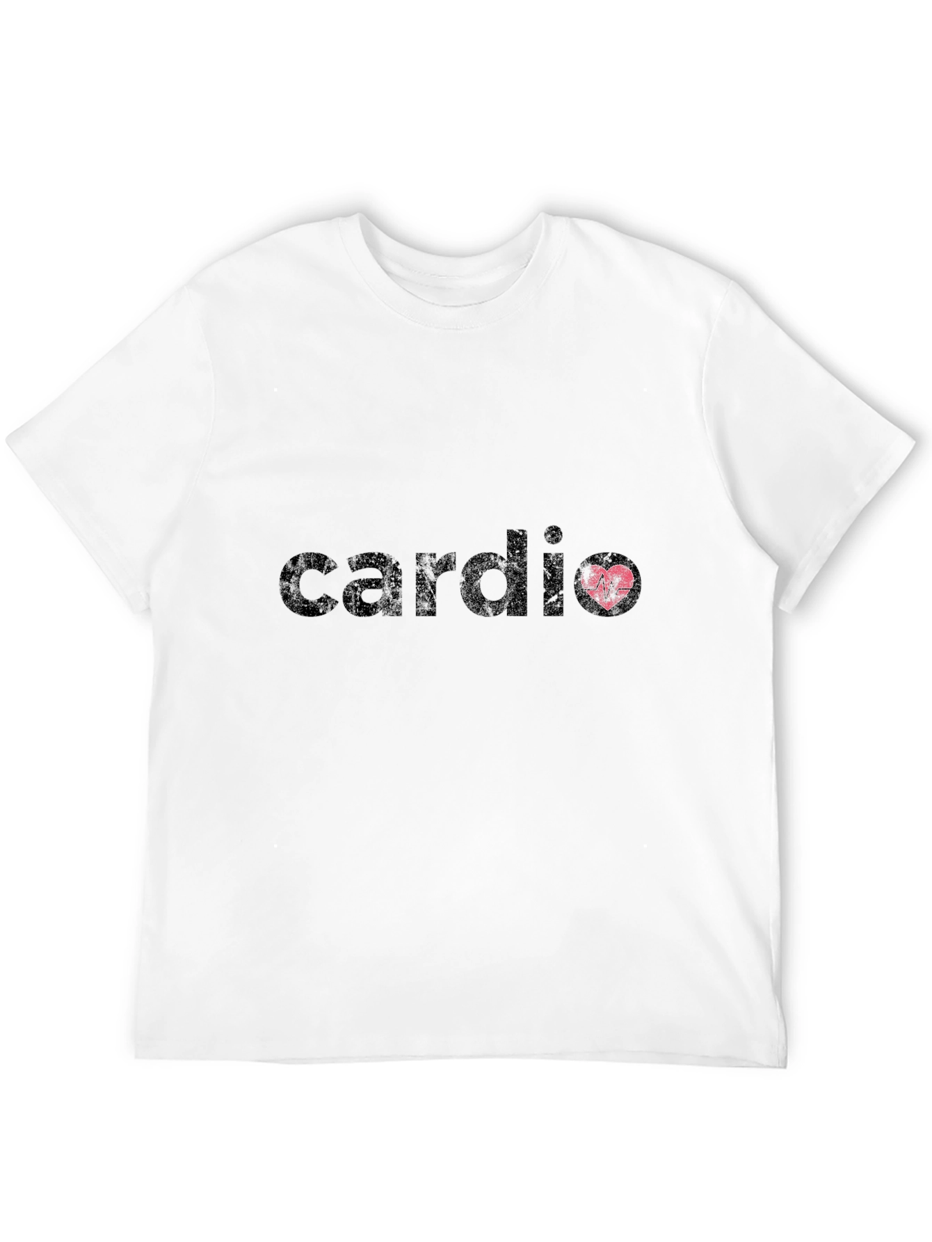Cardio Heartbeat Black T-Shirt - Fitness Apparel