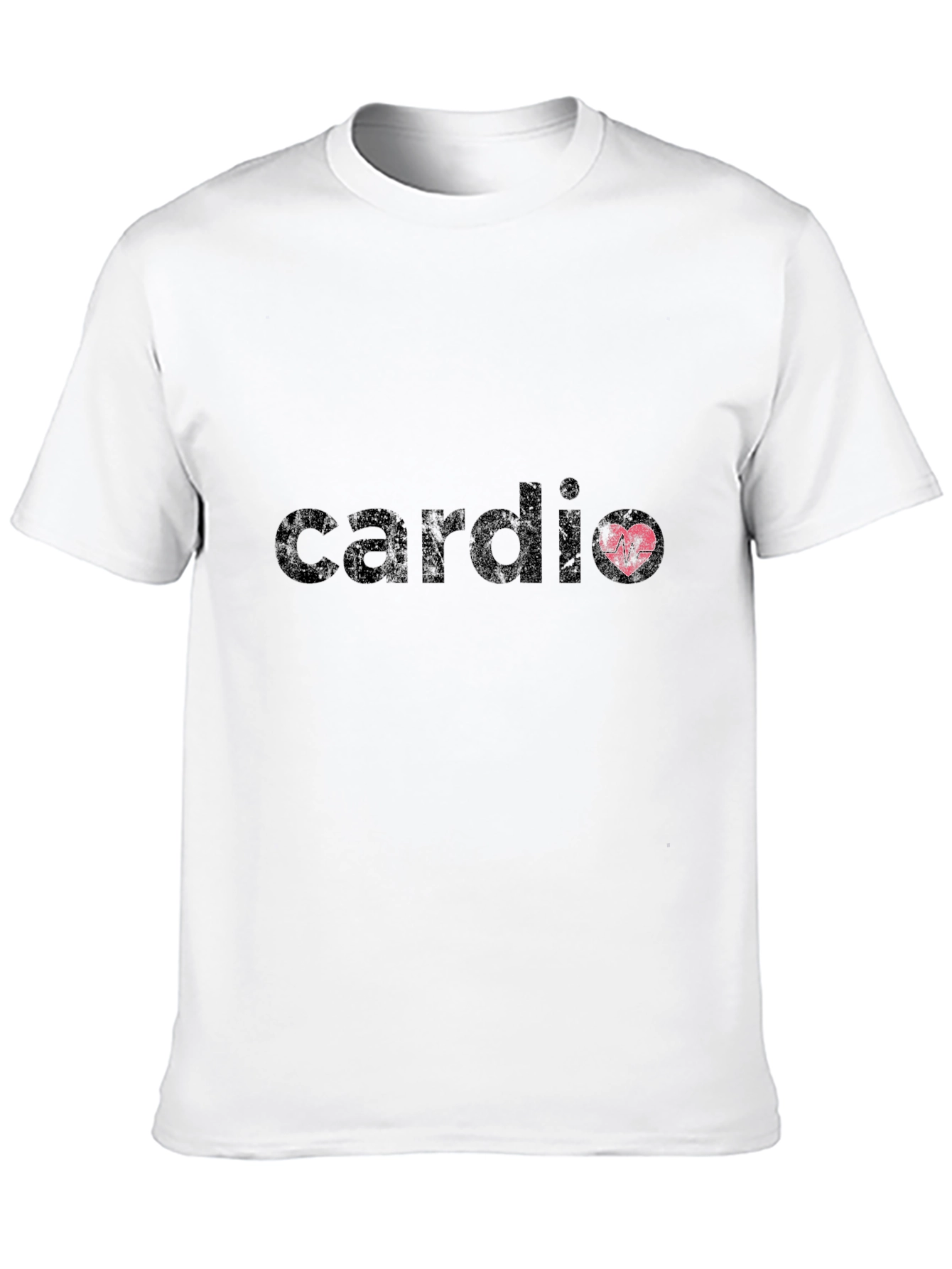 Cardio Heartbeat Black T-Shirt - Fitness Apparel