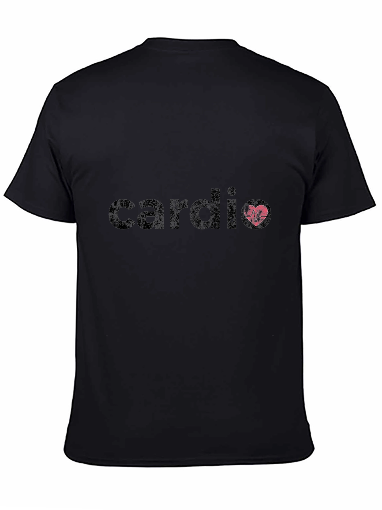 Cardio Heartbeat Black T-Shirt - Fitness Apparel