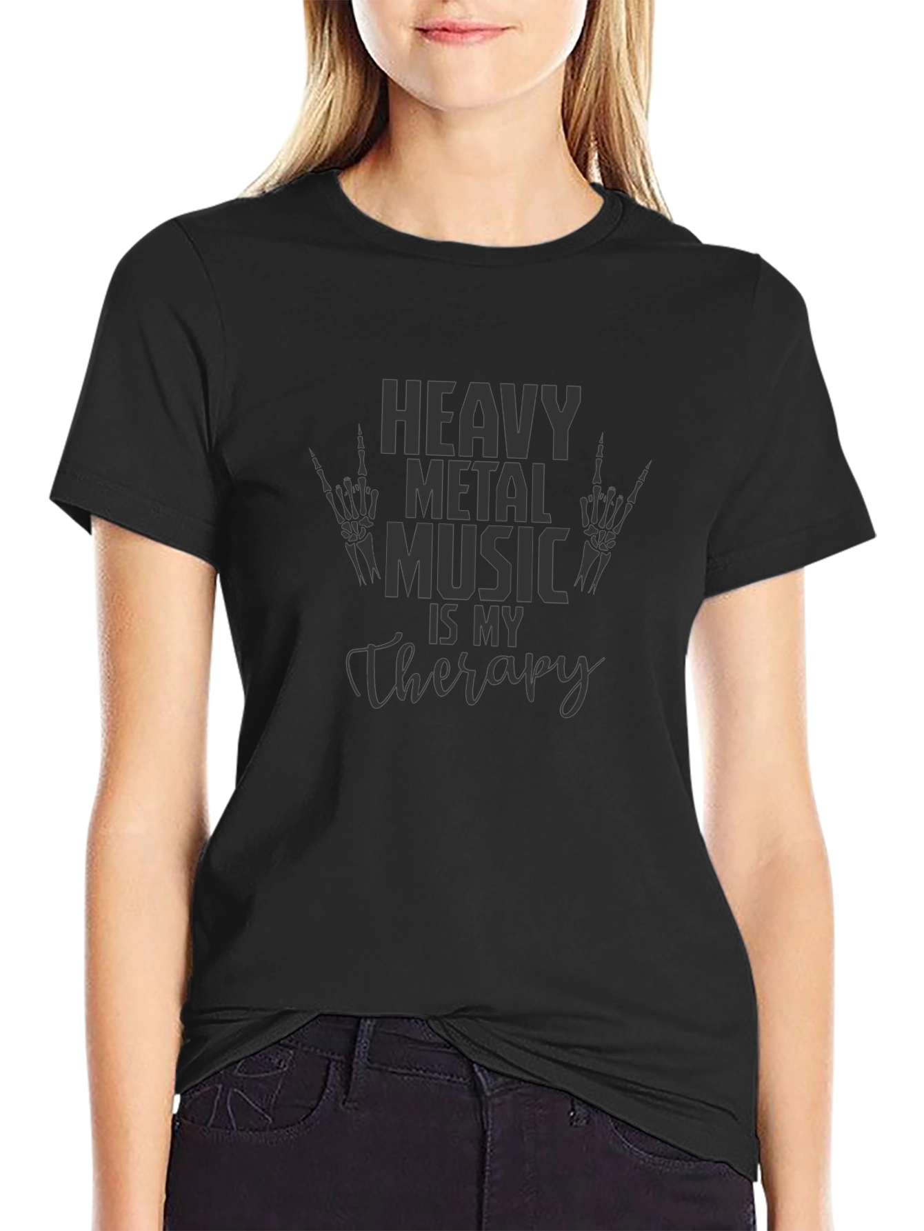 Heavy Metal Music Therapy Graphic Tee