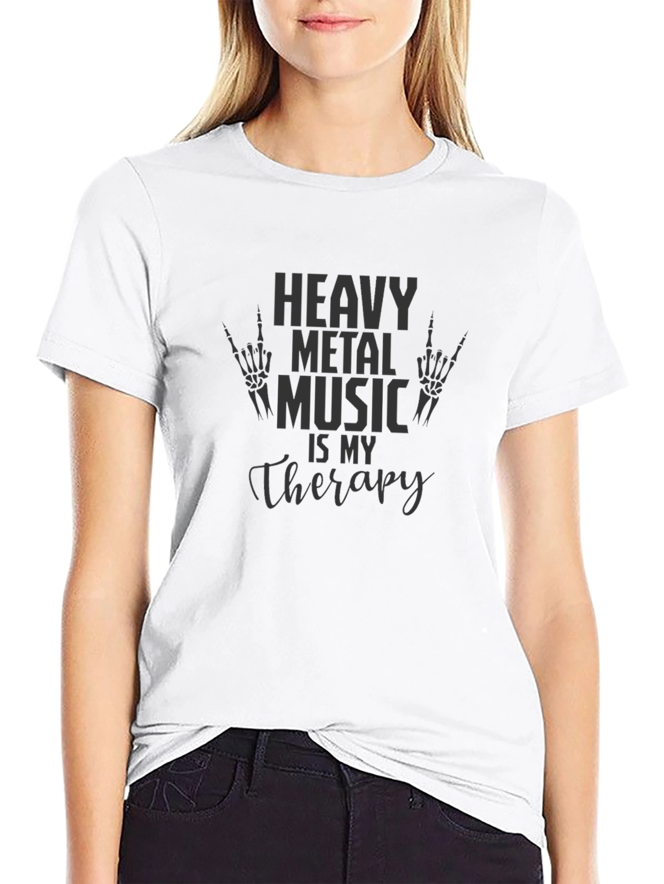 Heavy Metal Music Therapy Graphic Tee