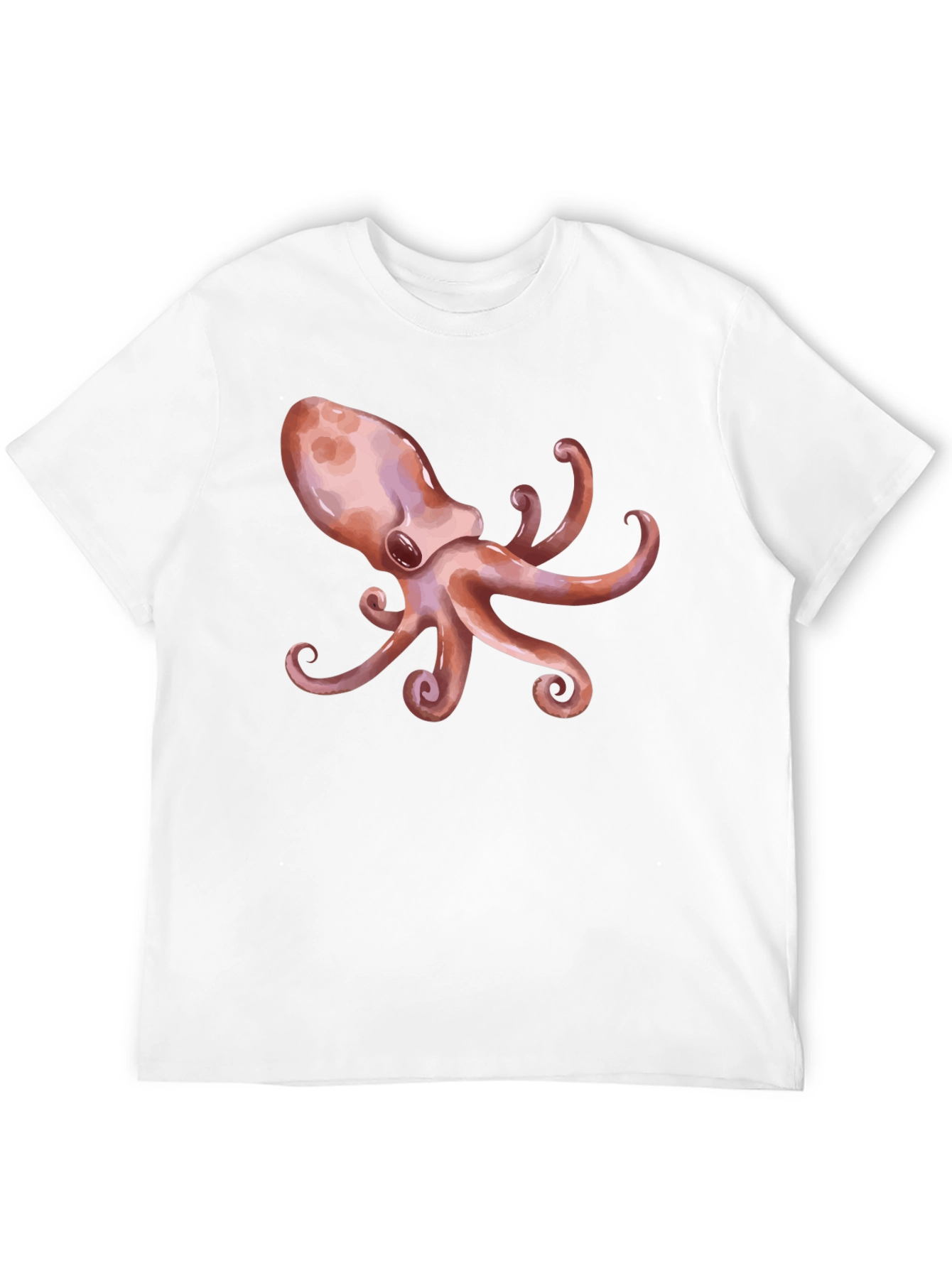 Octopus Graphic Print Black T-Shirt