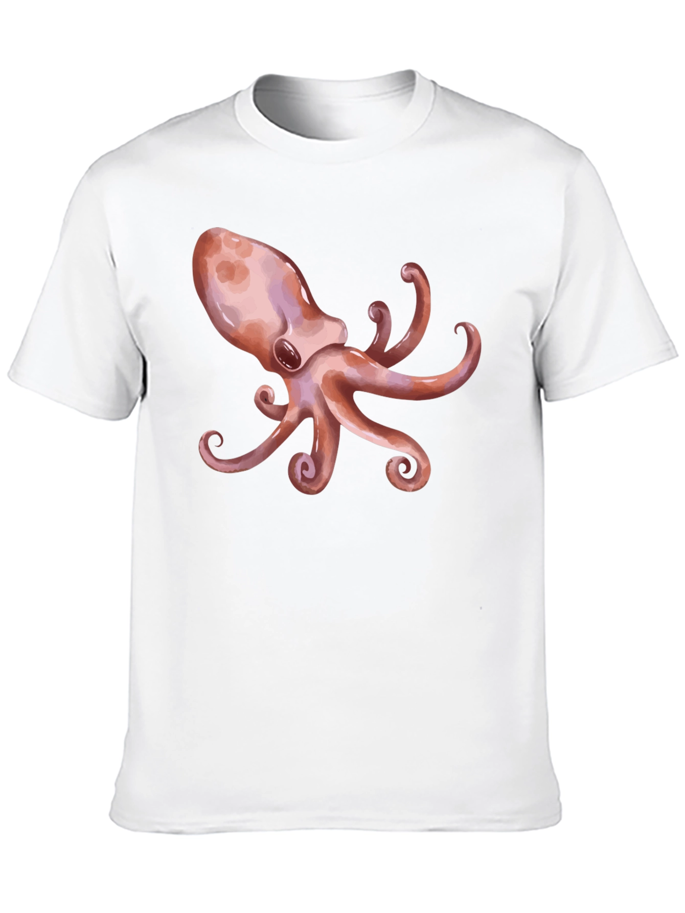 Octopus Graphic Print Black T-Shirt