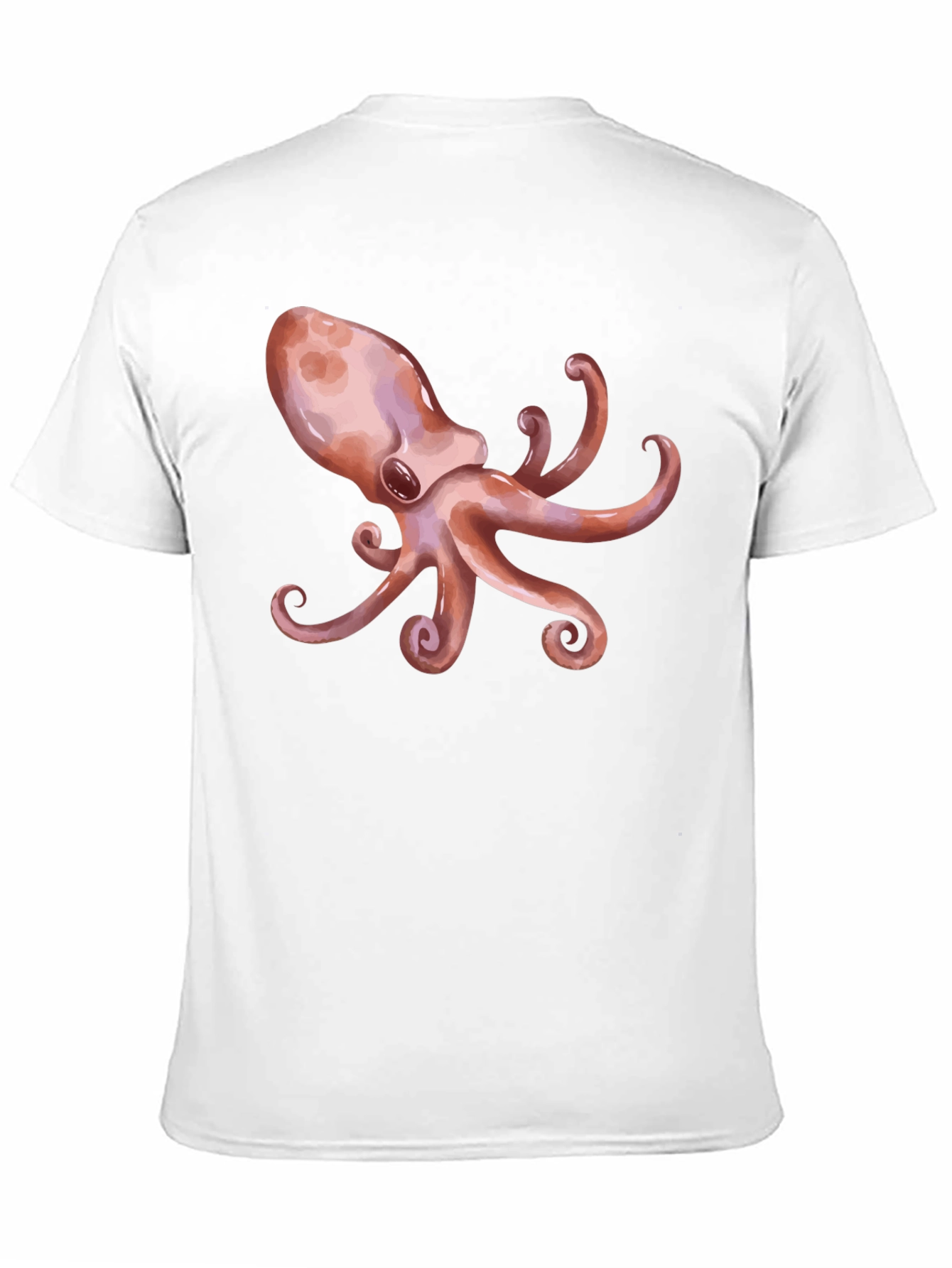 Octopus Graphic Print Black T-Shirt