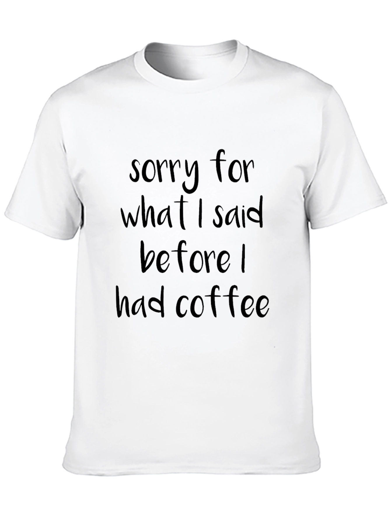 Coffee Apology T-Shirt - Soft Comfortable Cotton Blend
