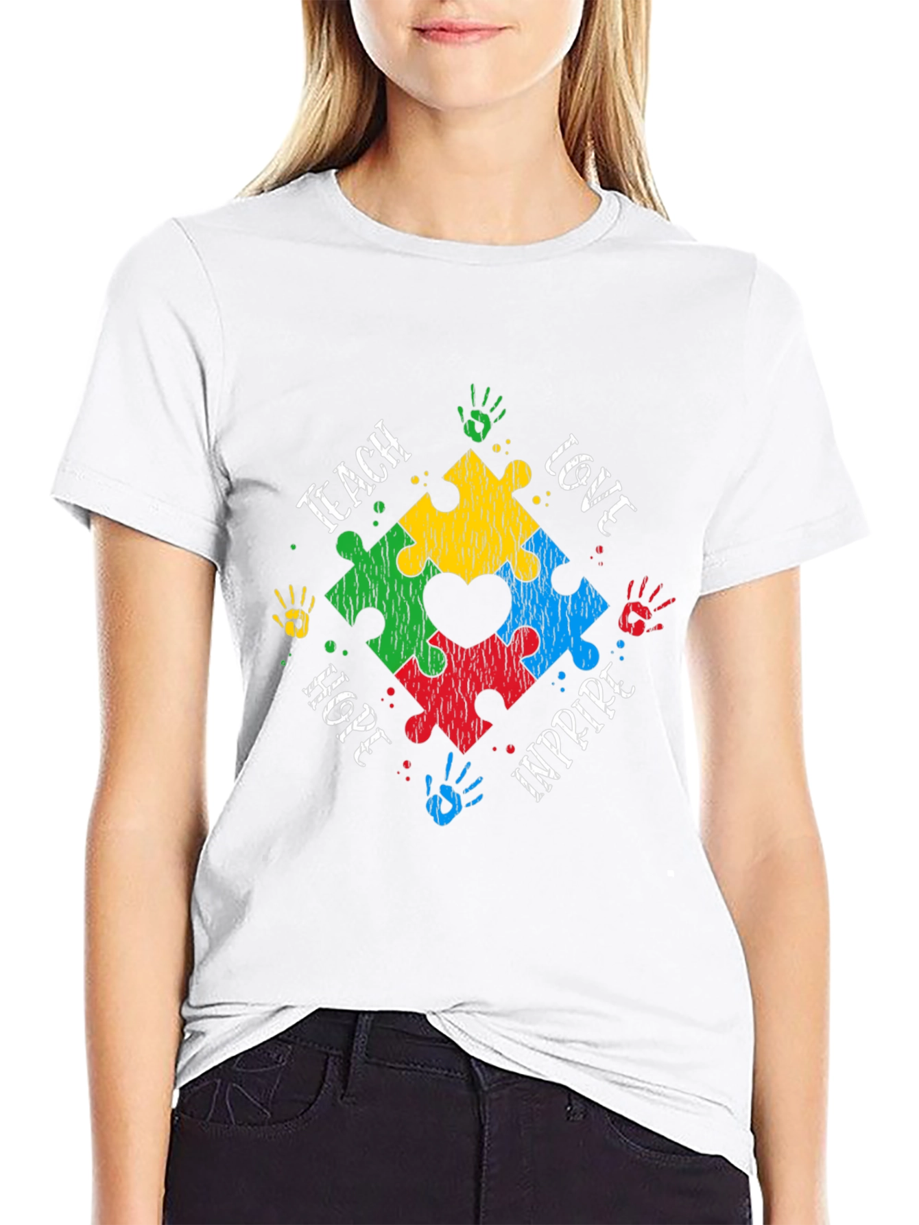Autism Awareness Puzzle Heart T-Shirt
