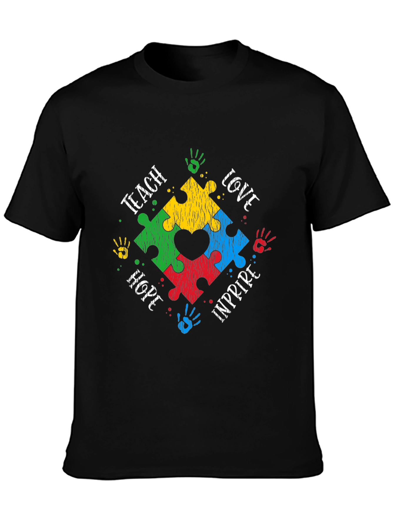 Autism Awareness Puzzle Heart T-Shirt