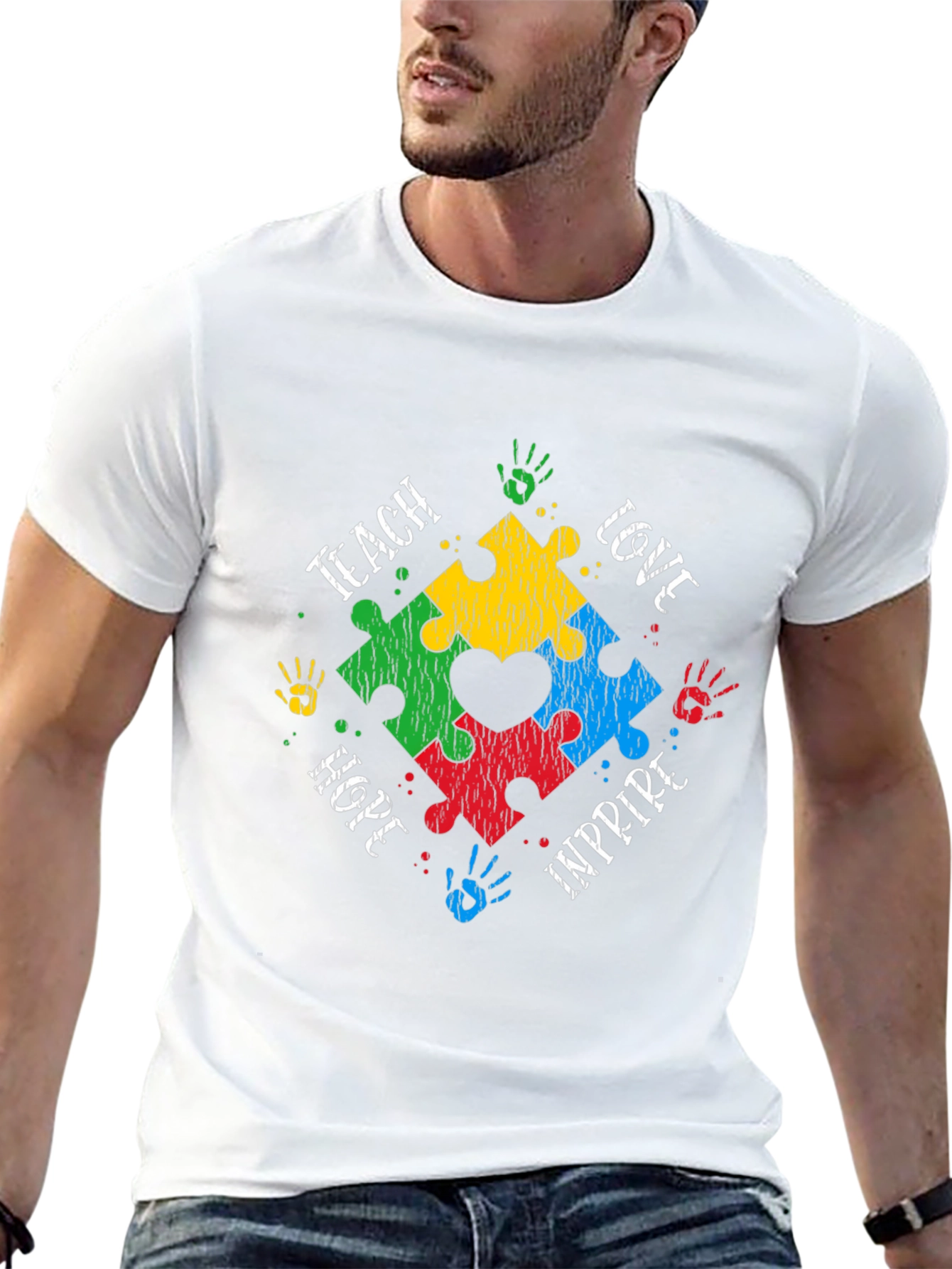 Autism Awareness Puzzle Heart T-Shirt