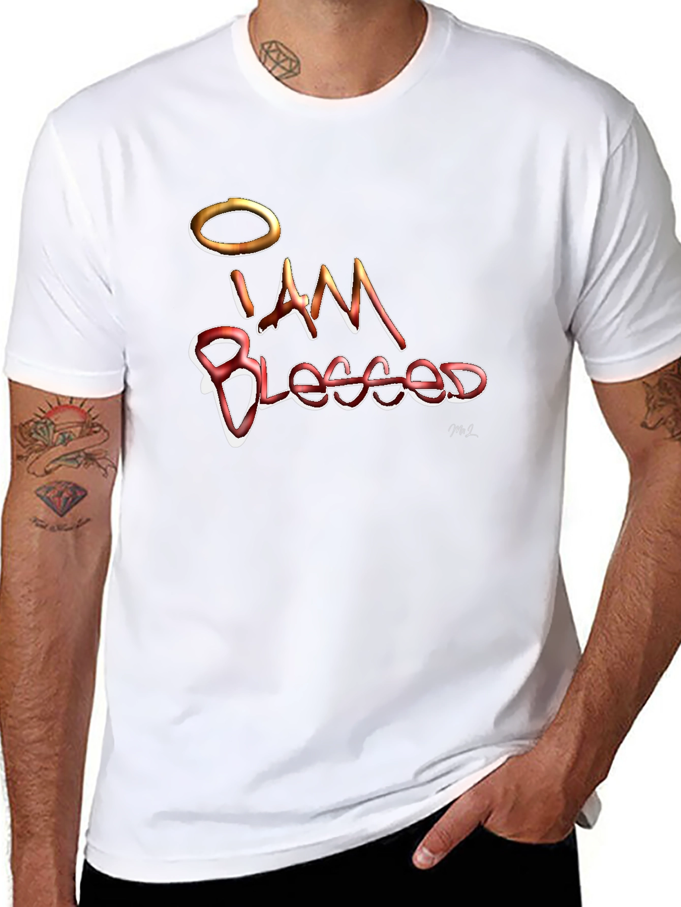 I am Blessed Graphic Tee - Stylish Religious T-Shirt