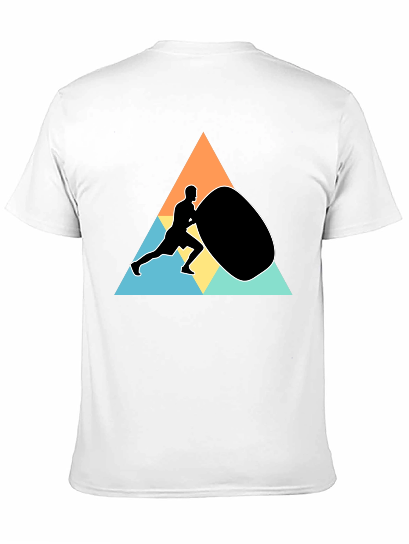 Workout Graphic Tee - Black Casual Cotton Blend