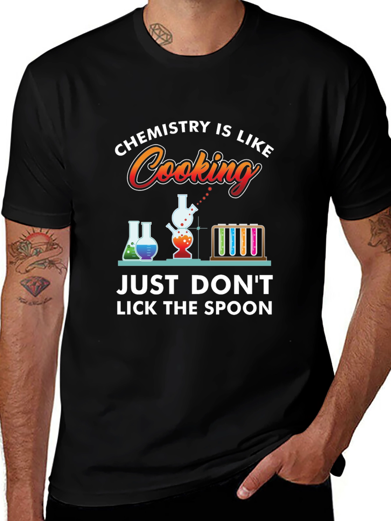 Chemistry Cooking T-Shirt: Dont Lick the Spoon!