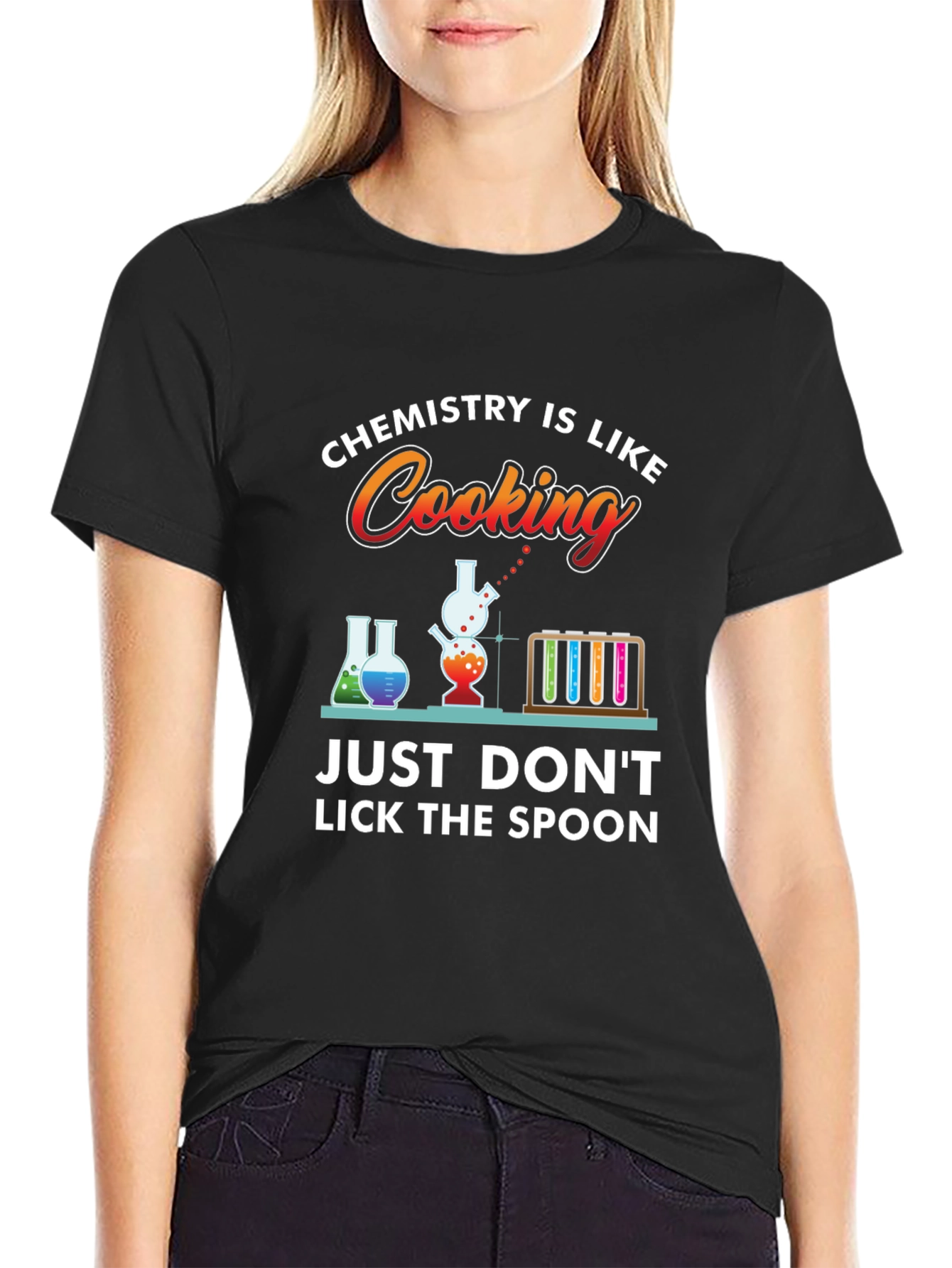 Chemistry Cooking T-Shirt: Dont Lick the Spoon!