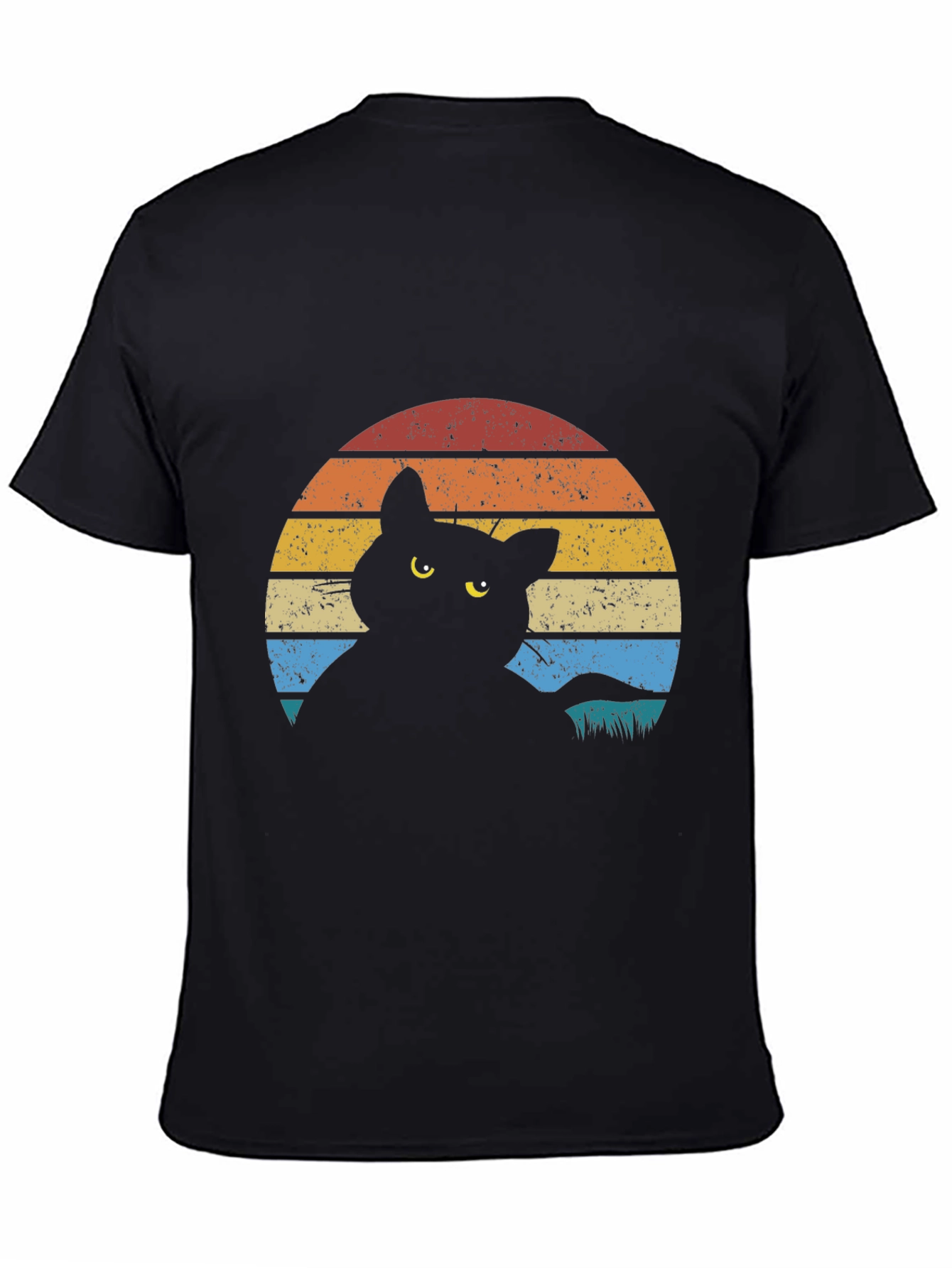 Retro Cat Silhouette T-Shirt