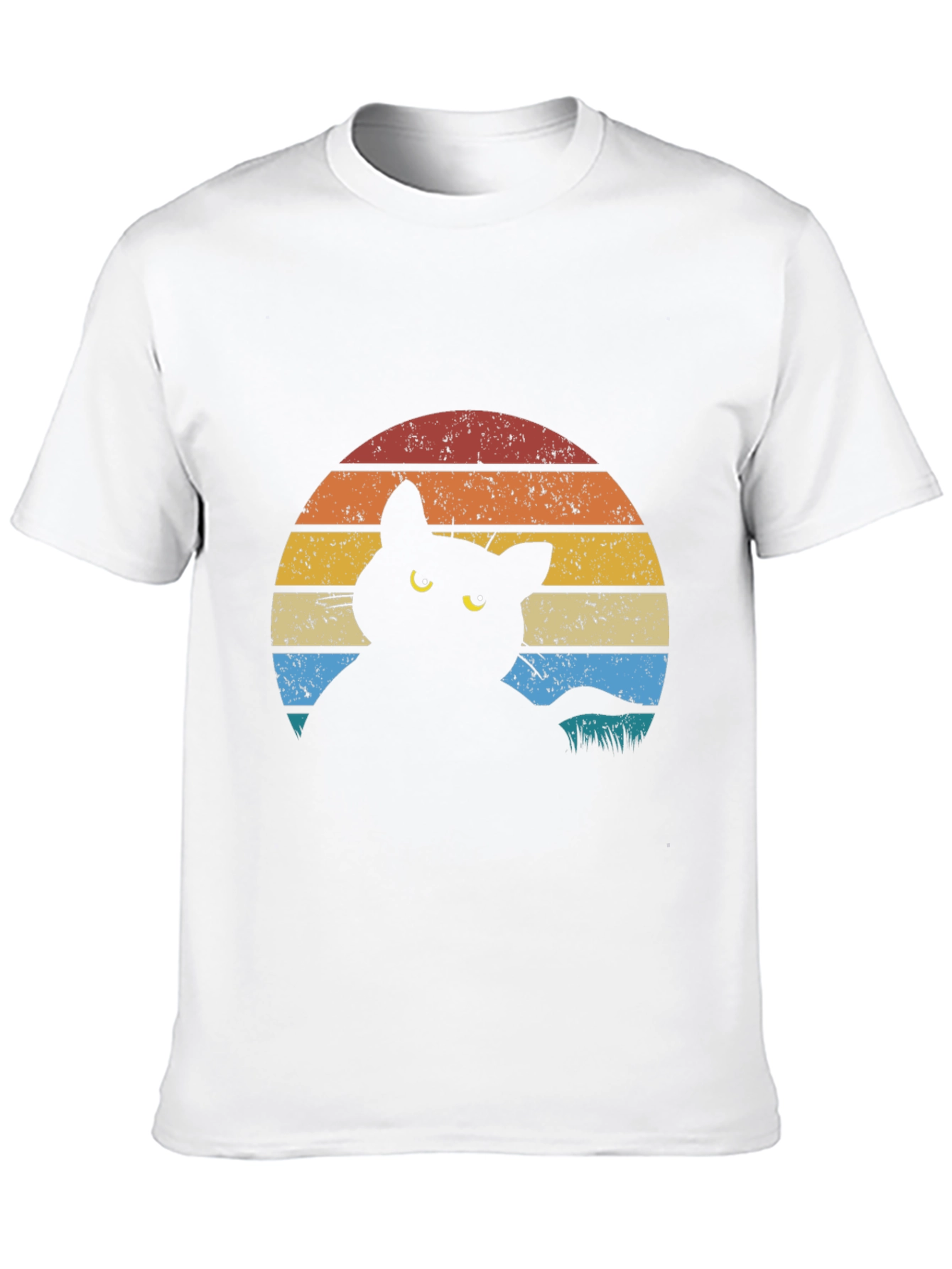 Retro Cat Silhouette T-Shirt