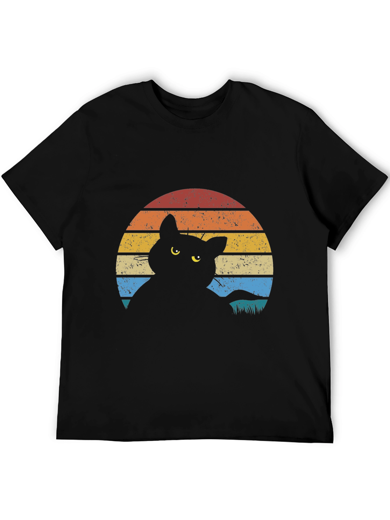 Retro Cat Silhouette T-Shirt