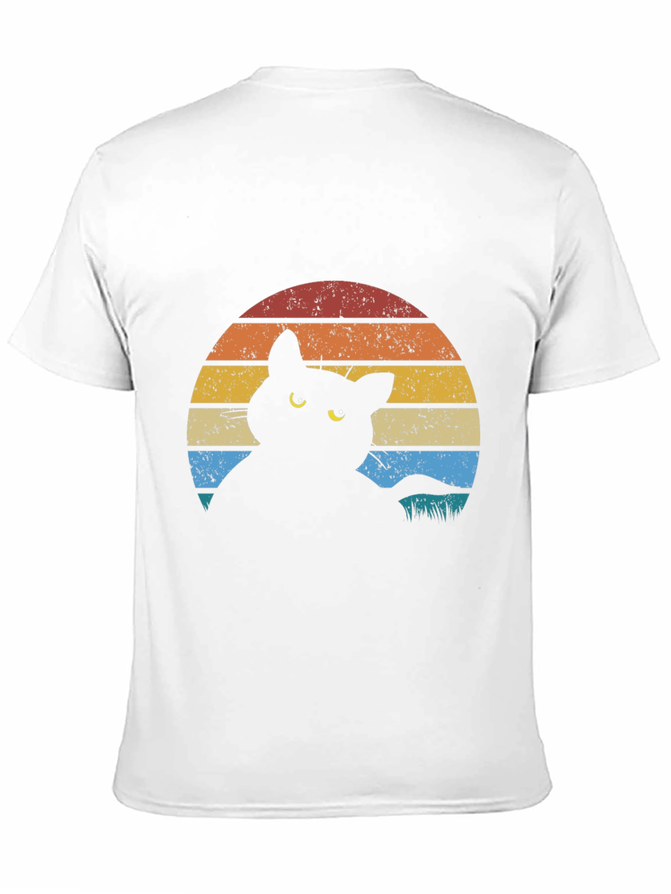 Retro Cat Silhouette T-Shirt