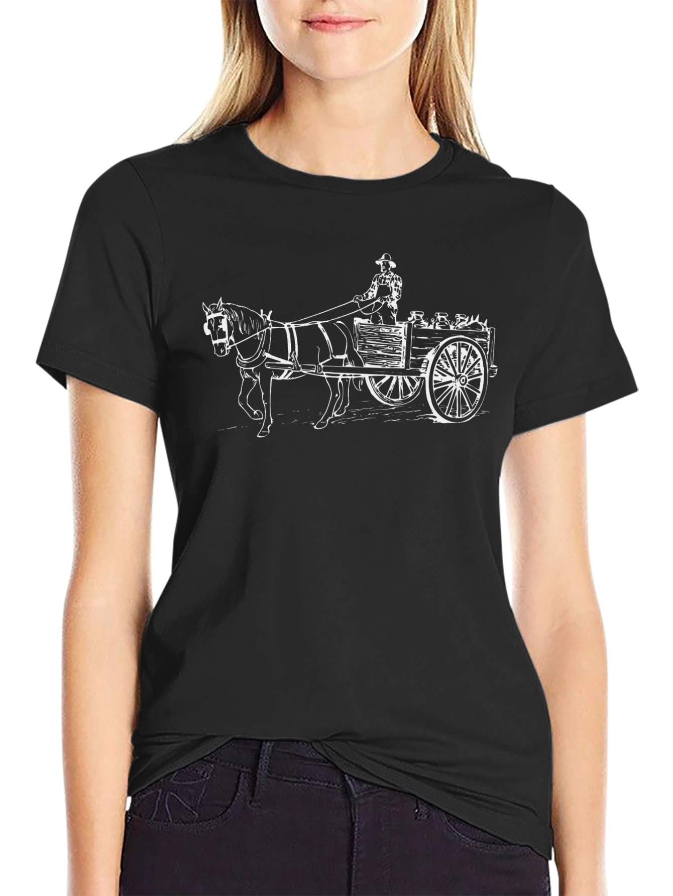 Horse & Cart Graphic T-Shirt