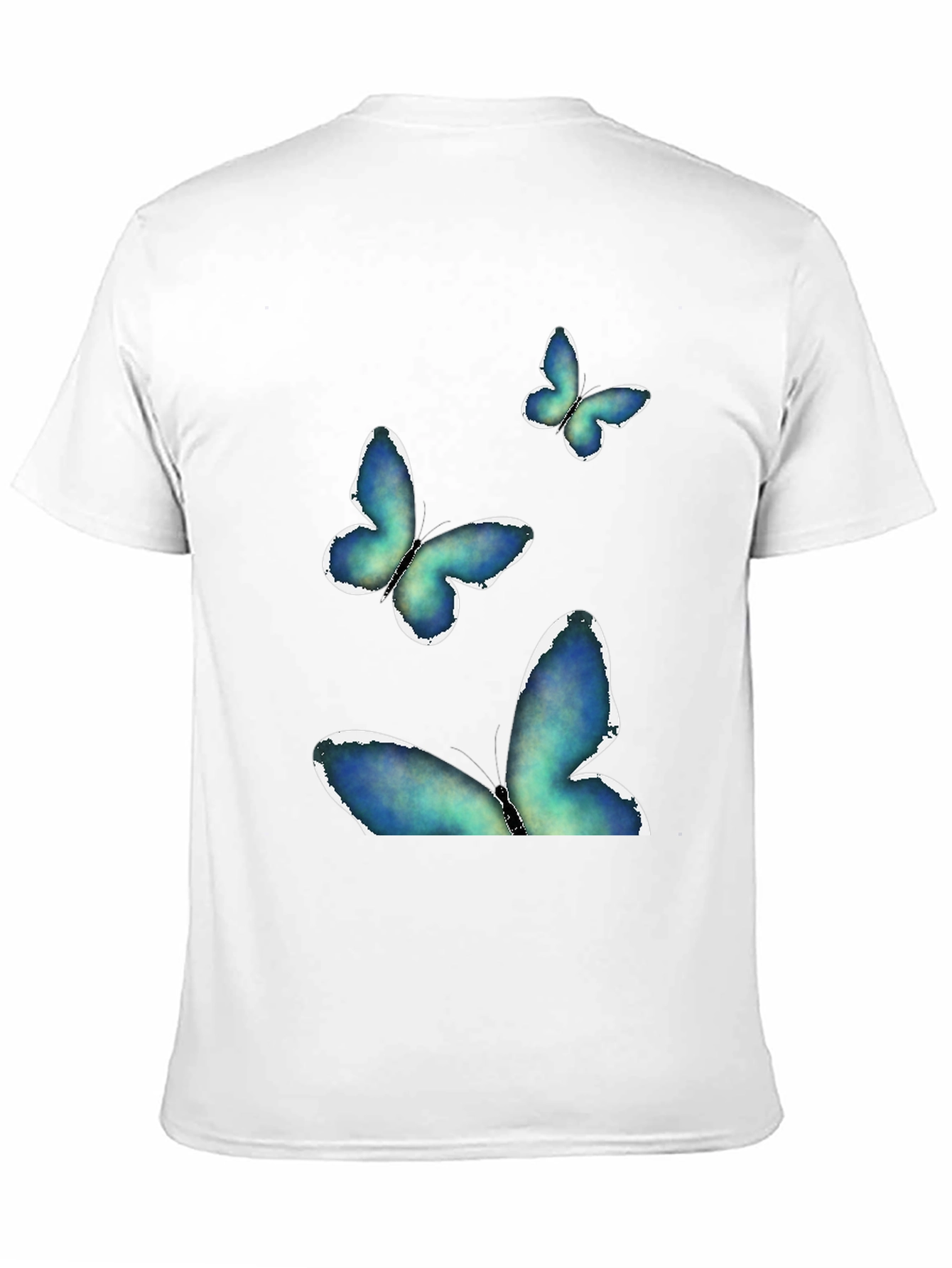 Butterfly Graphic Print Black Tee
