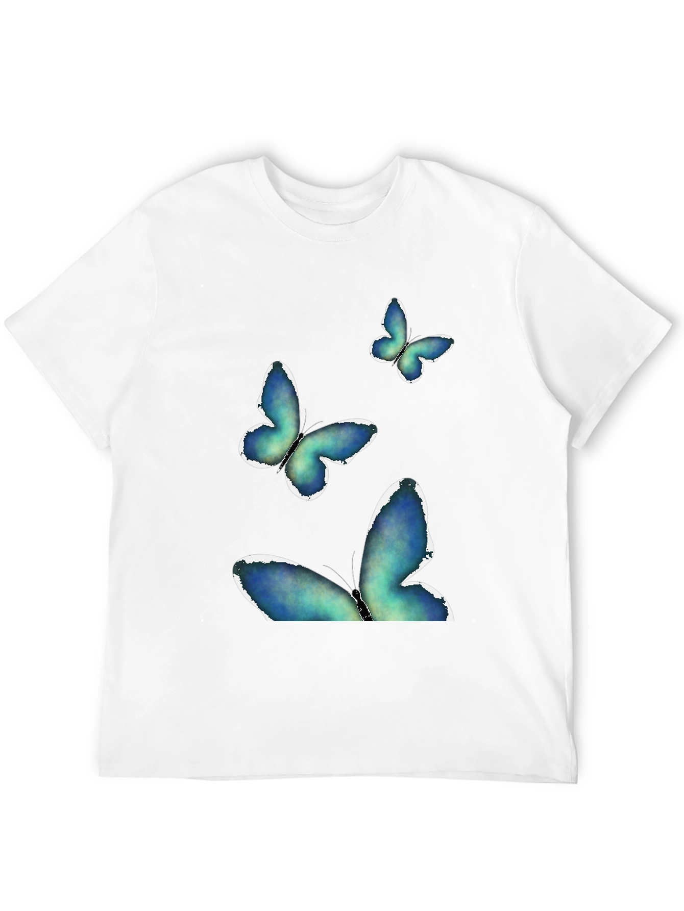Butterfly Graphic Print Black Tee