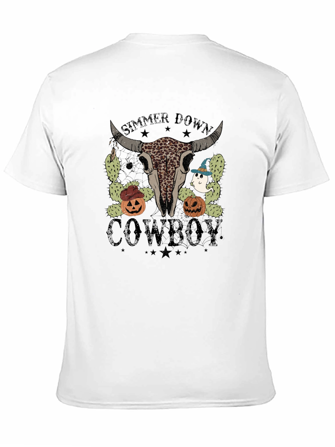 Simmer Down Cowboy Halloween T-Shirt