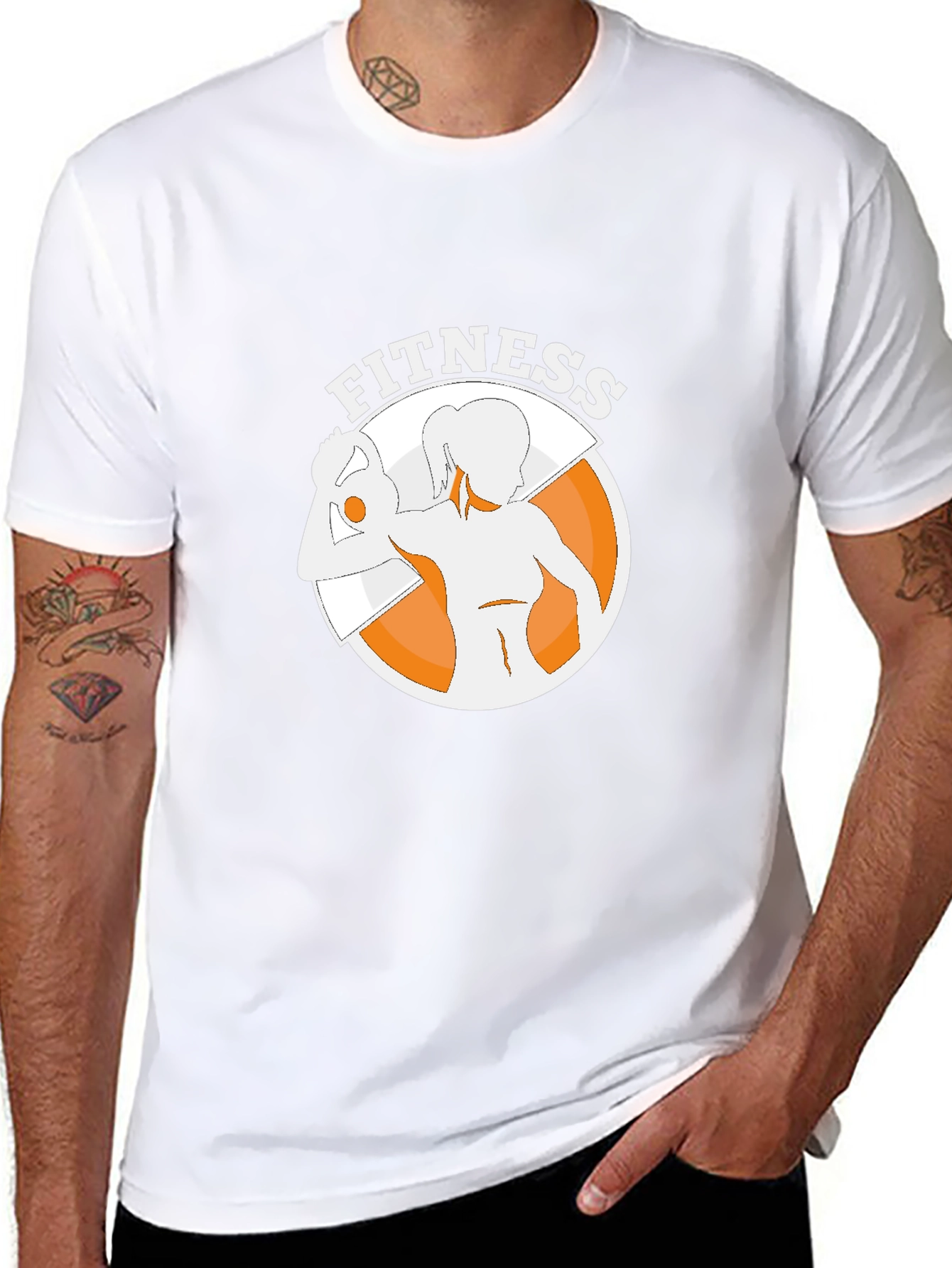 Fitness Graphic Tee - Black