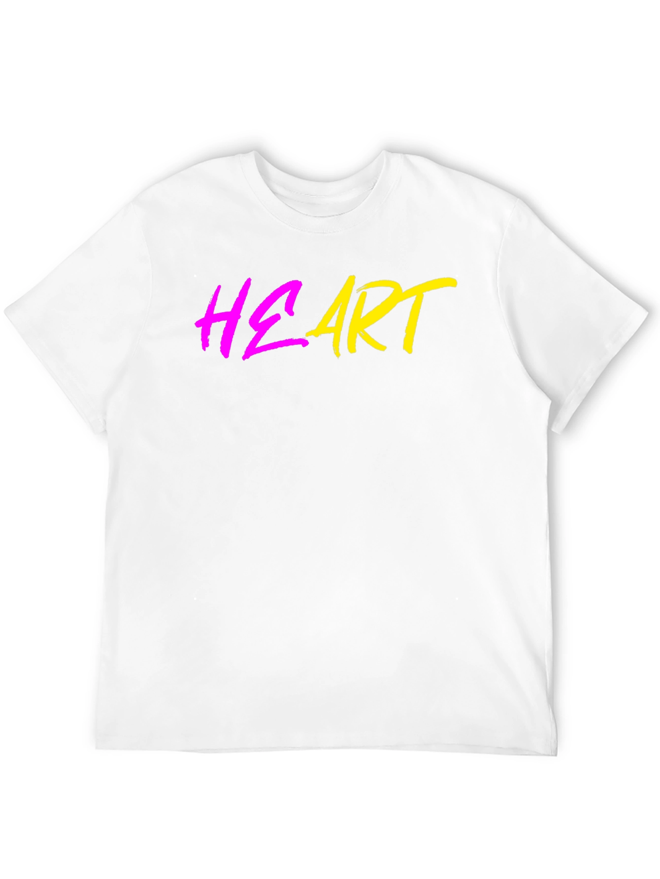 Heart Graphic Black Tee - Trendy Casual Wear