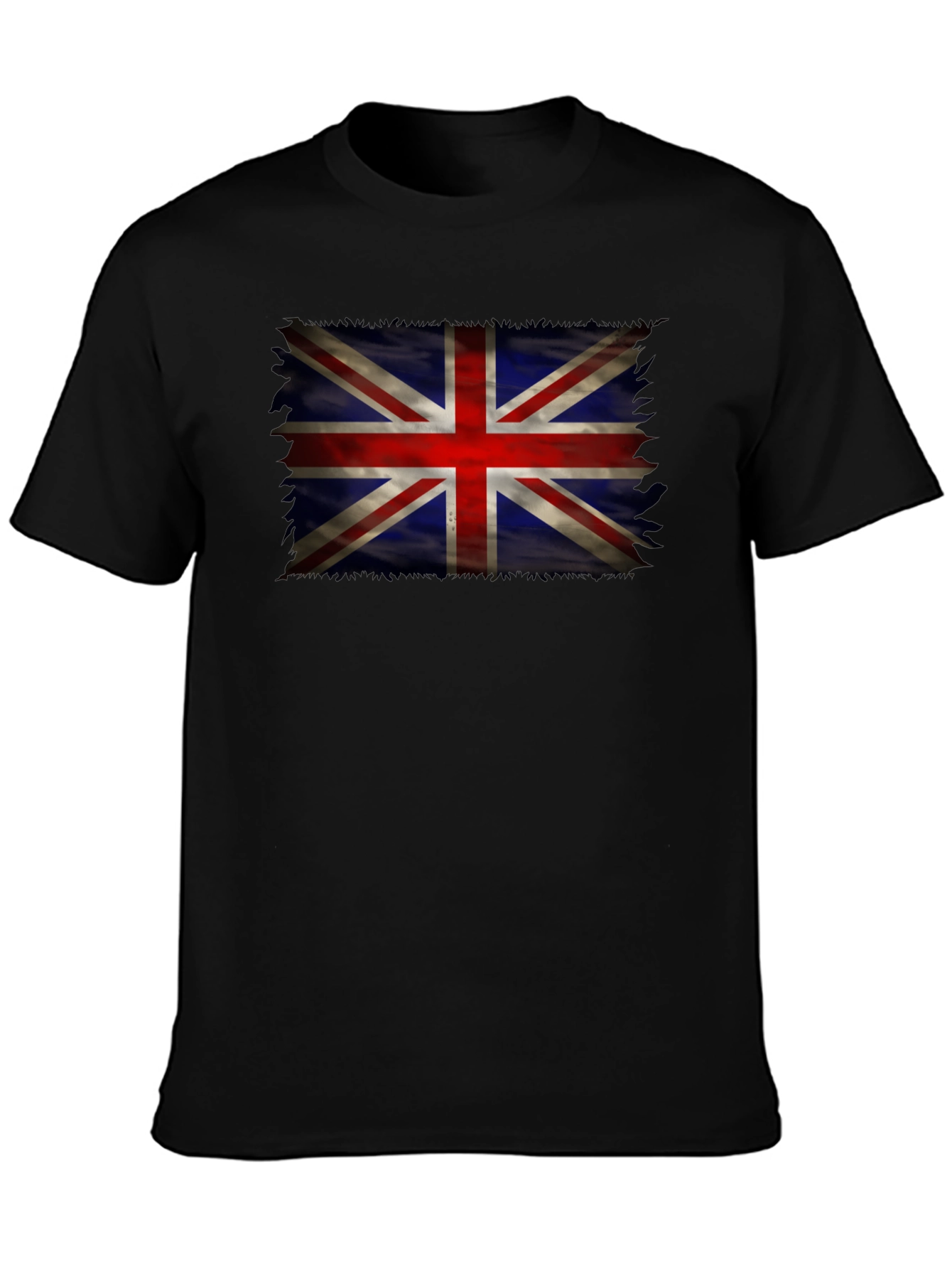 Union Jack Flag Graphic Tee - Distressed UK Design