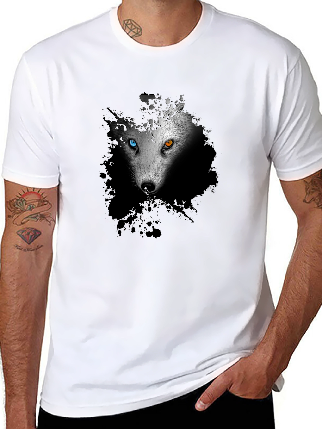 Wolf Graphic Print T-Shirt