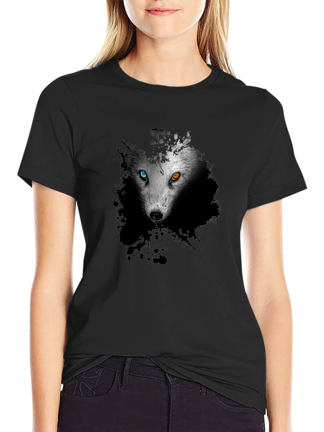 Wolf Graphic Print T-Shirt