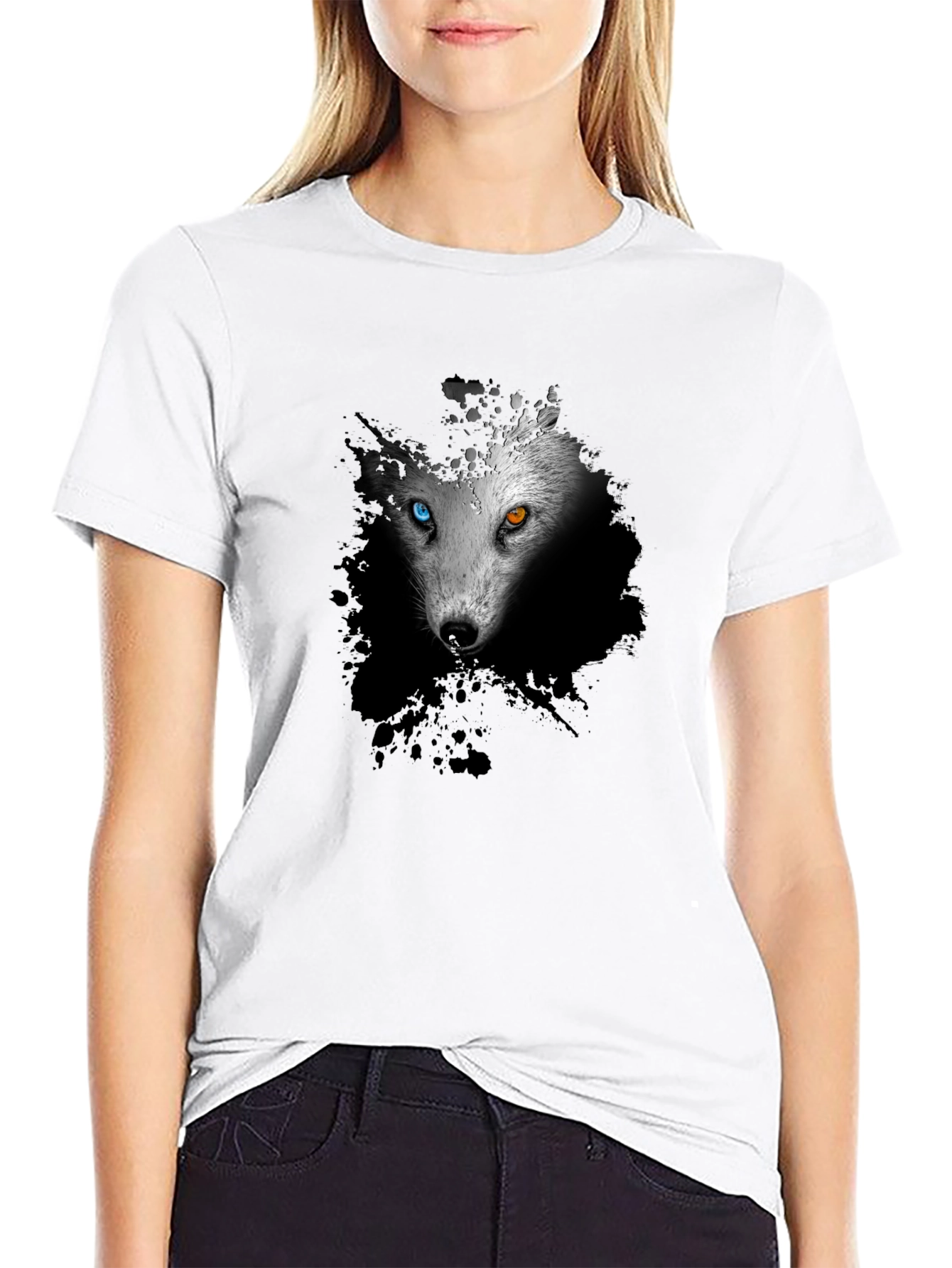 Wolf Graphic Print T-Shirt