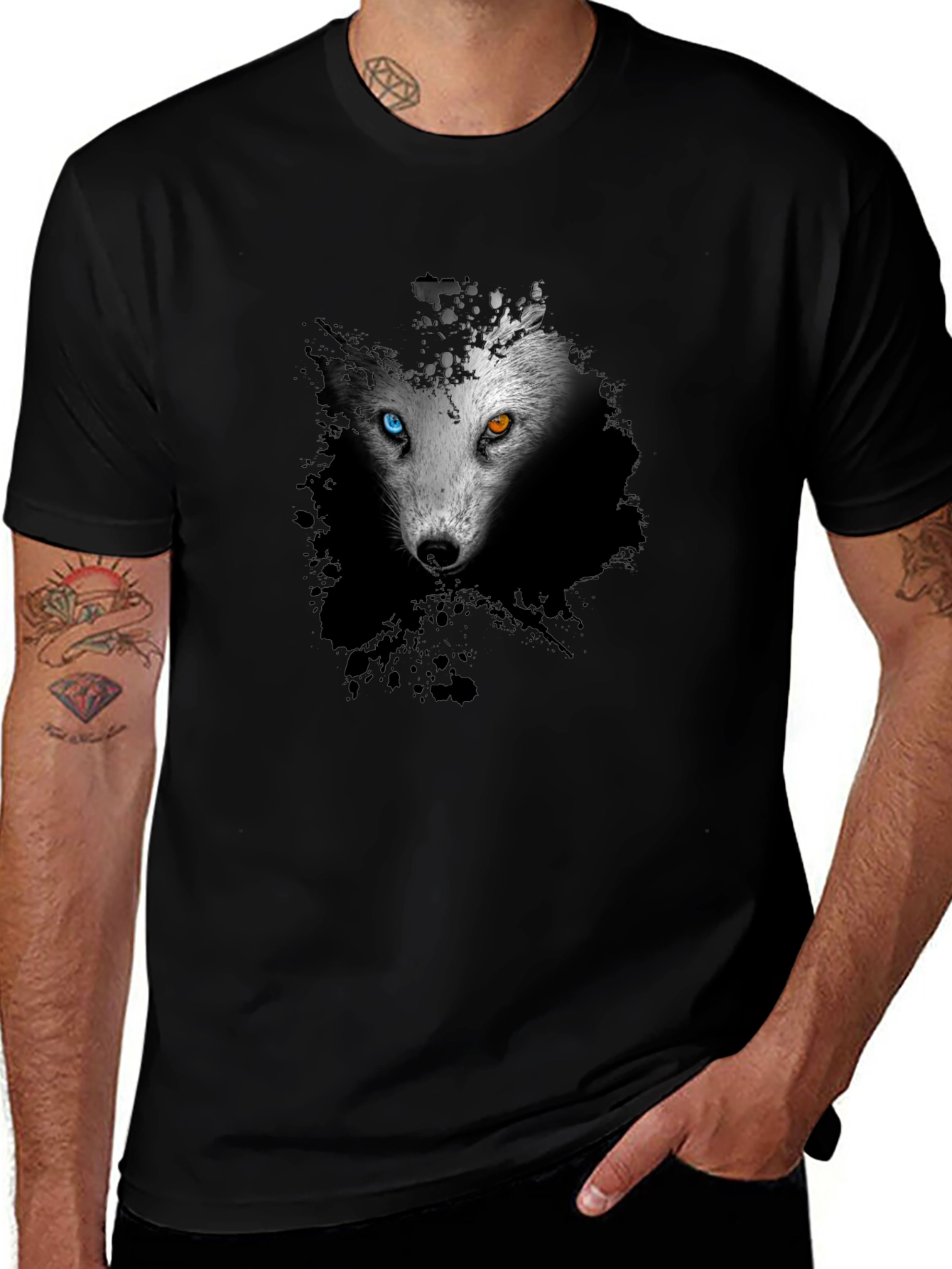 Wolf Graphic Print T-Shirt