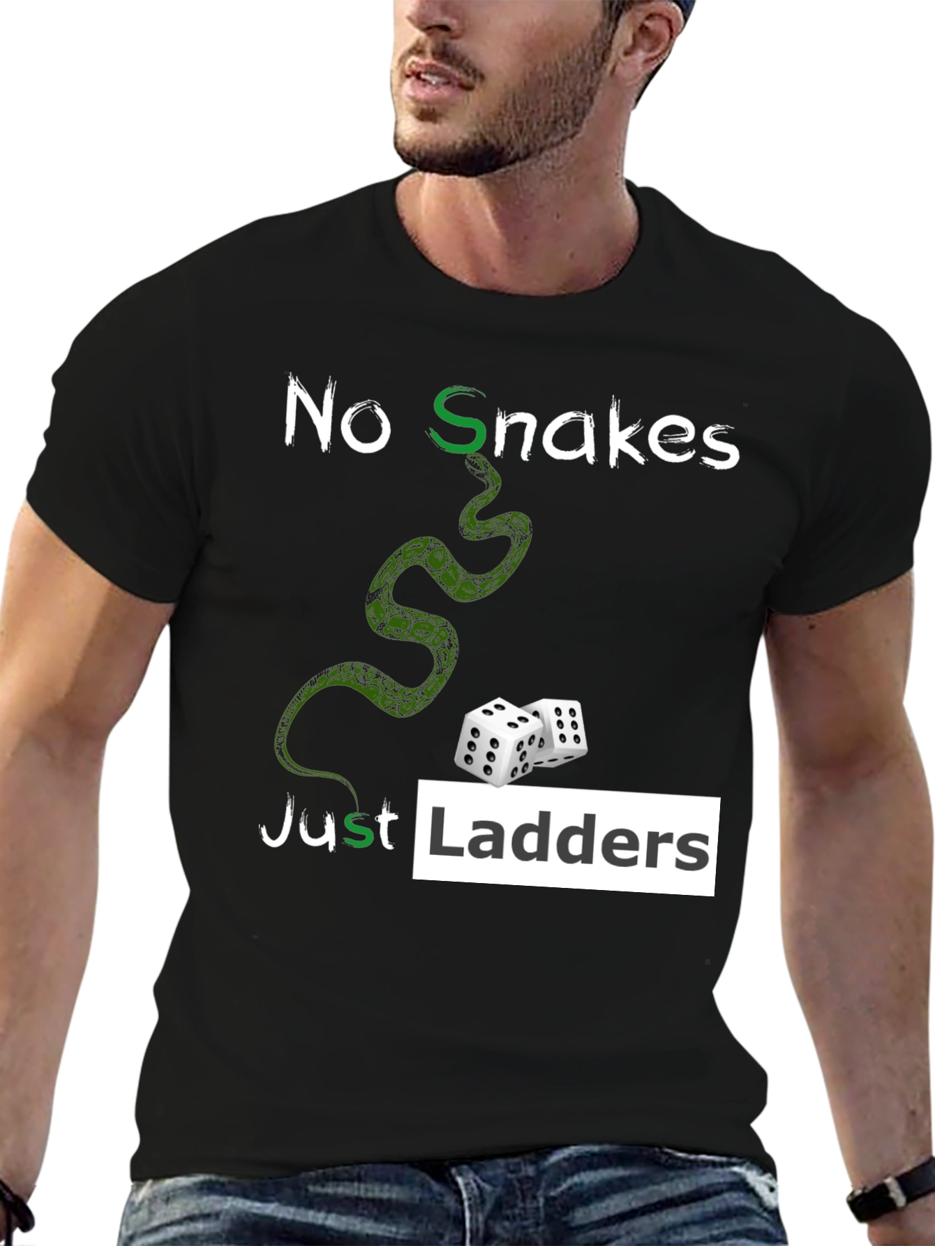 No Snakes Just Ladders Graphic T-Shirt