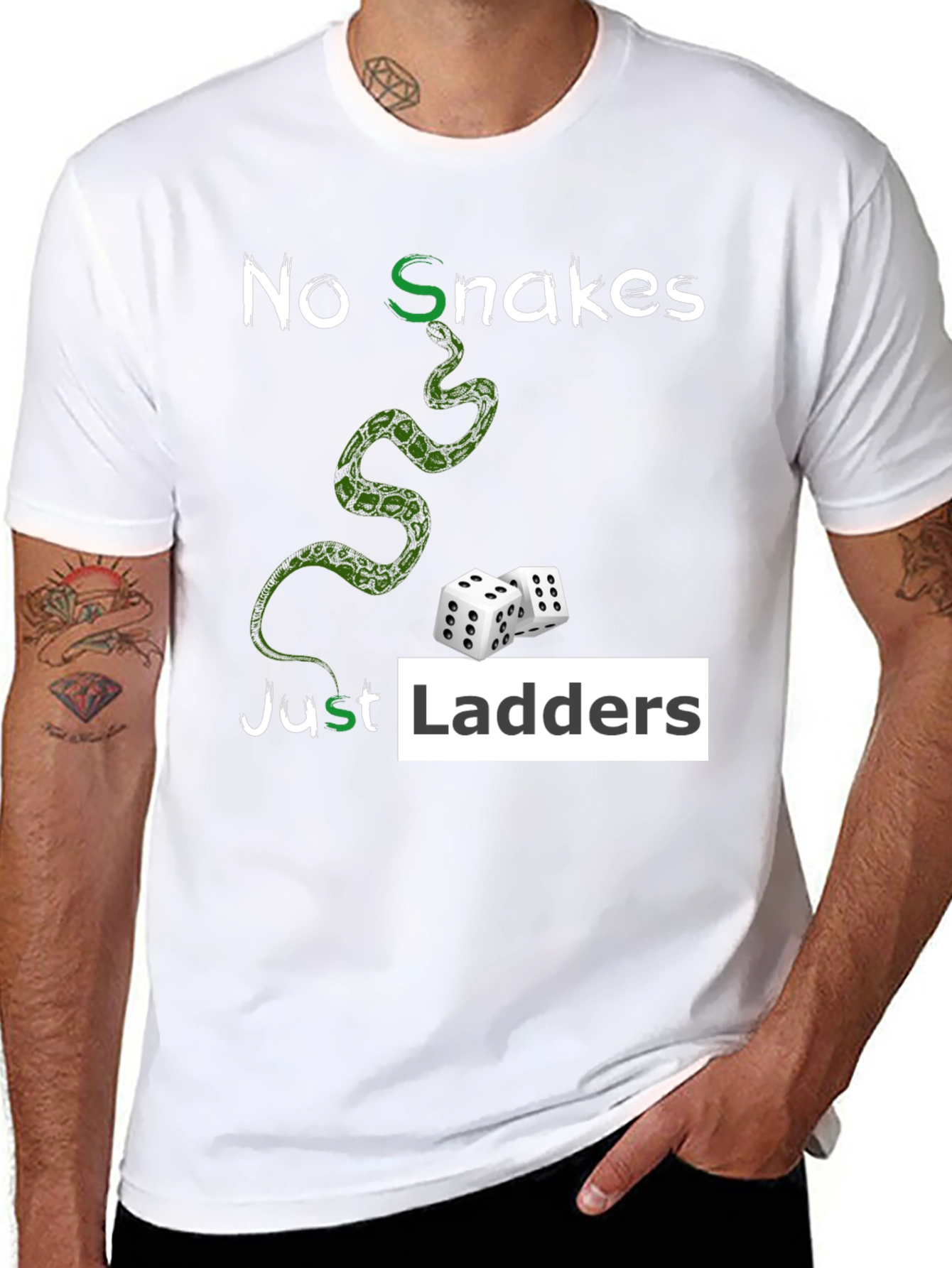 No Snakes Just Ladders Graphic T-Shirt