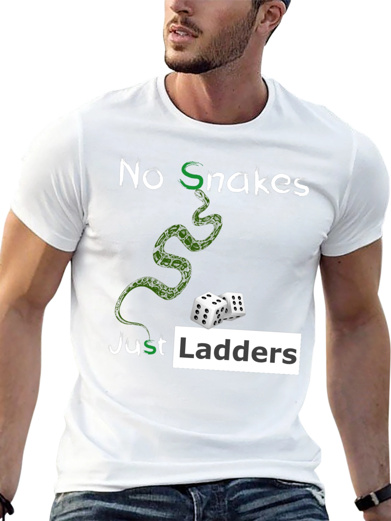 No Snakes Just Ladders Graphic T-Shirt