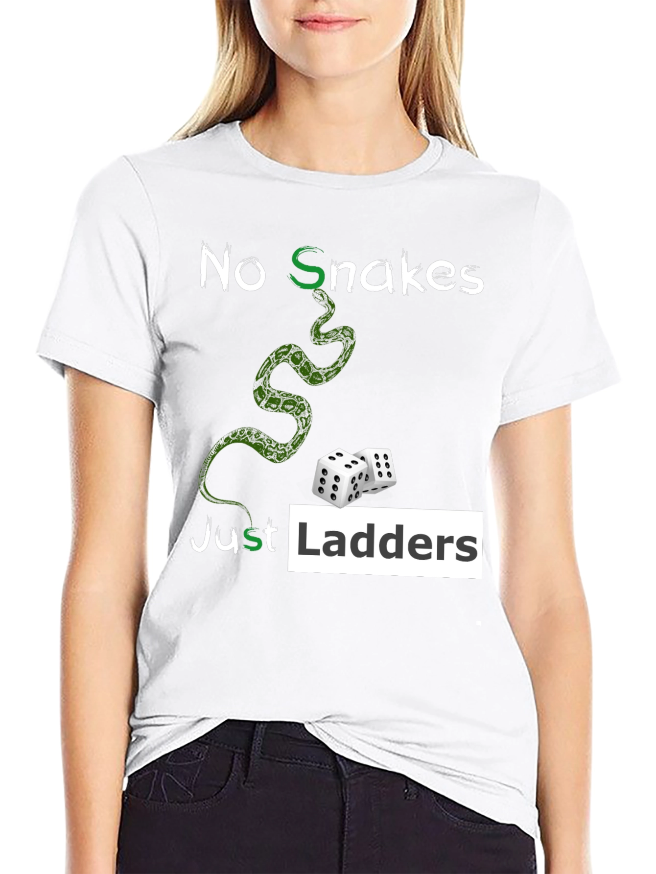 No Snakes Just Ladders Graphic T-Shirt