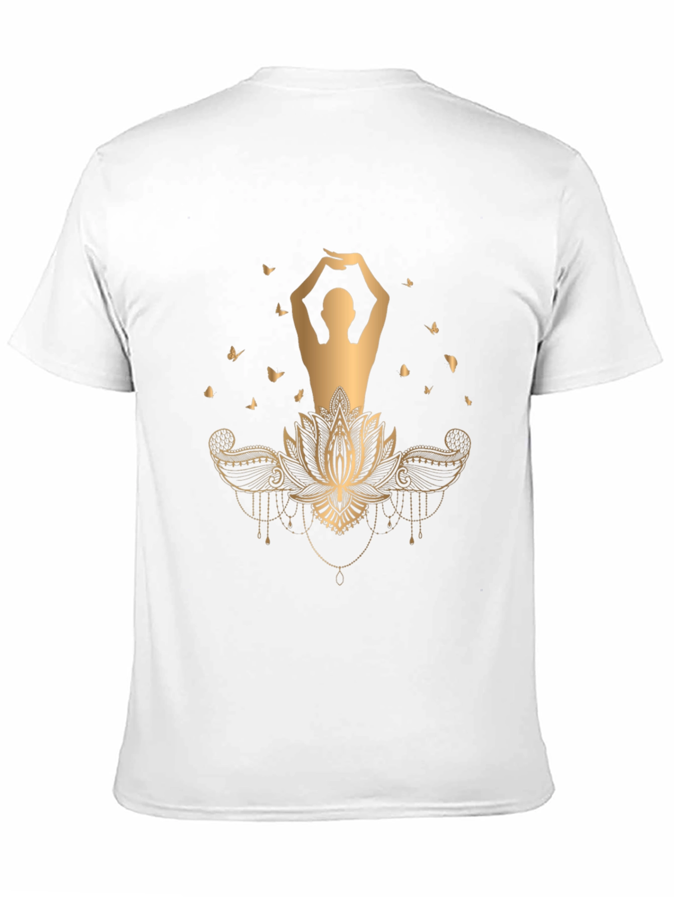 Lotus Pose Graphic Tee - Meditative Style