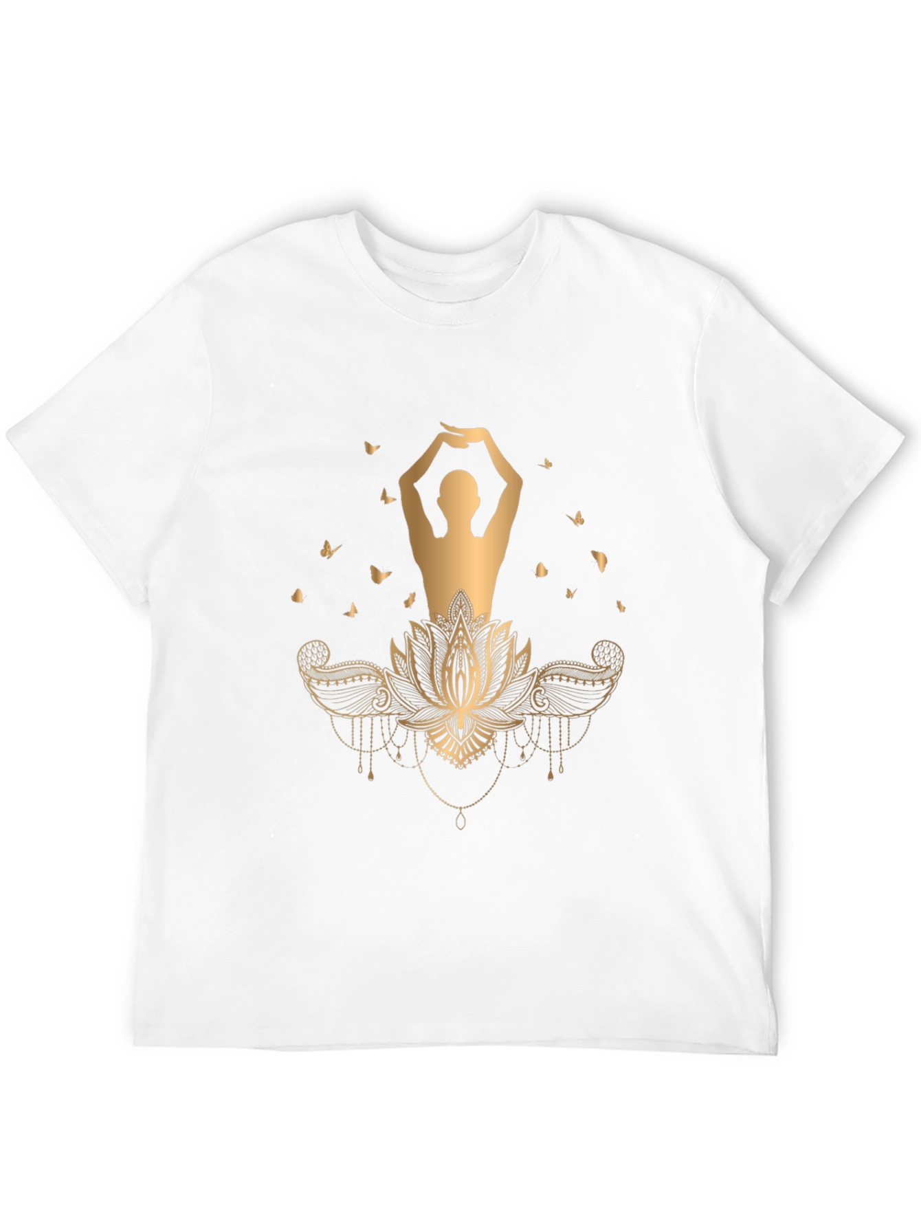 Lotus Pose Graphic Tee - Meditative Style