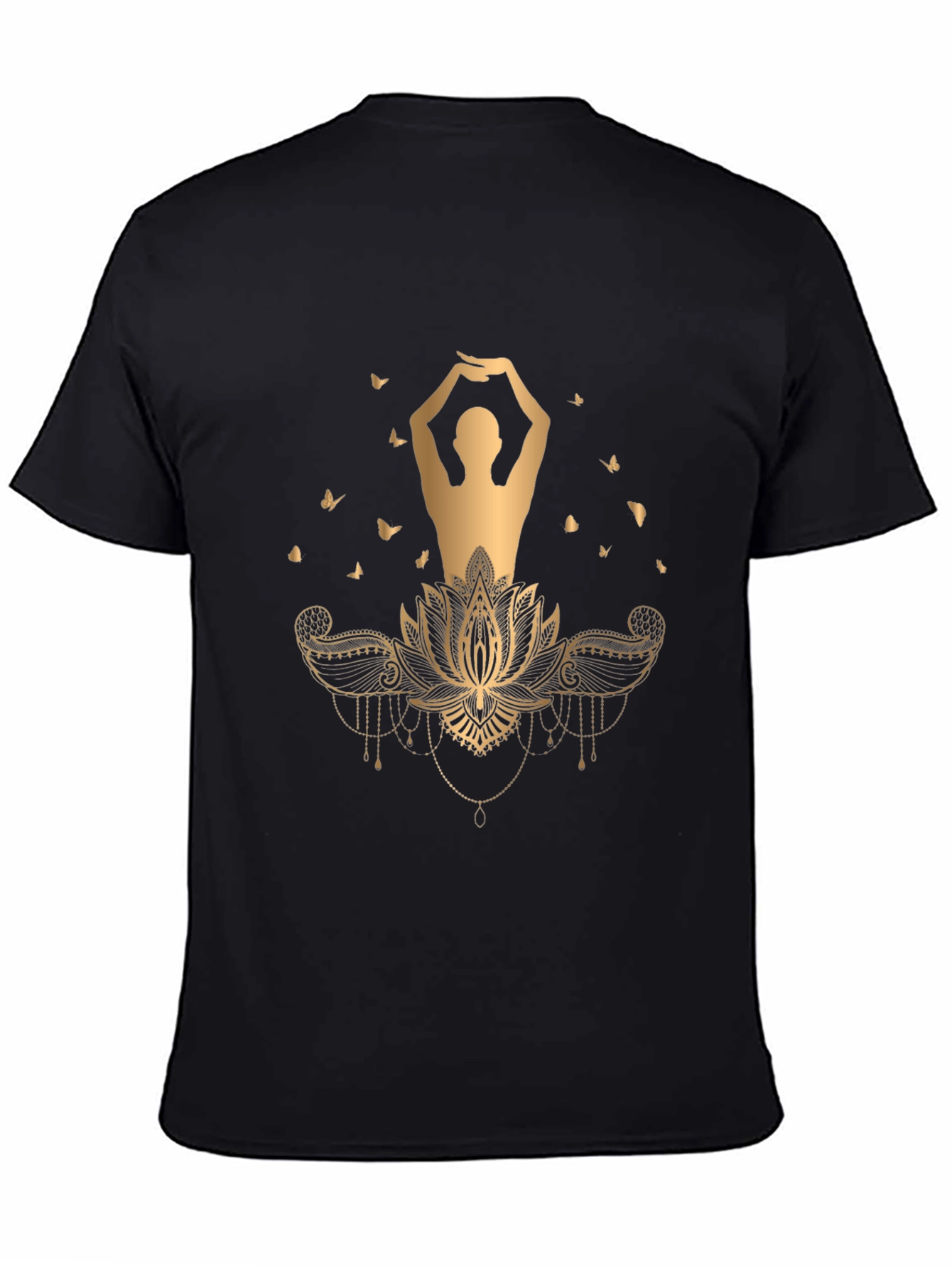 Lotus Pose Graphic Tee - Meditative Style