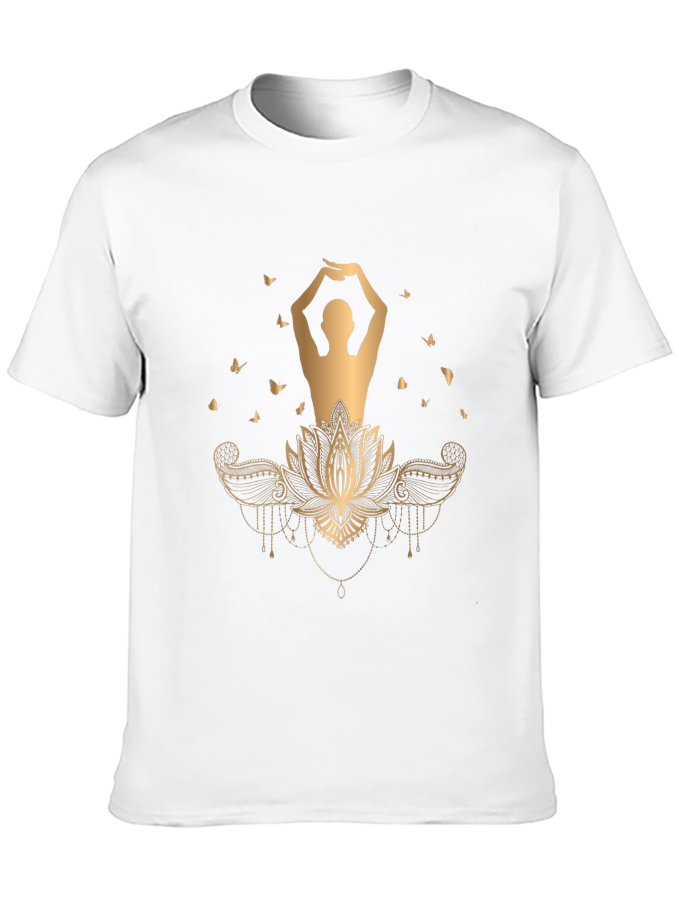 Lotus Pose Graphic Tee - Meditative Style
