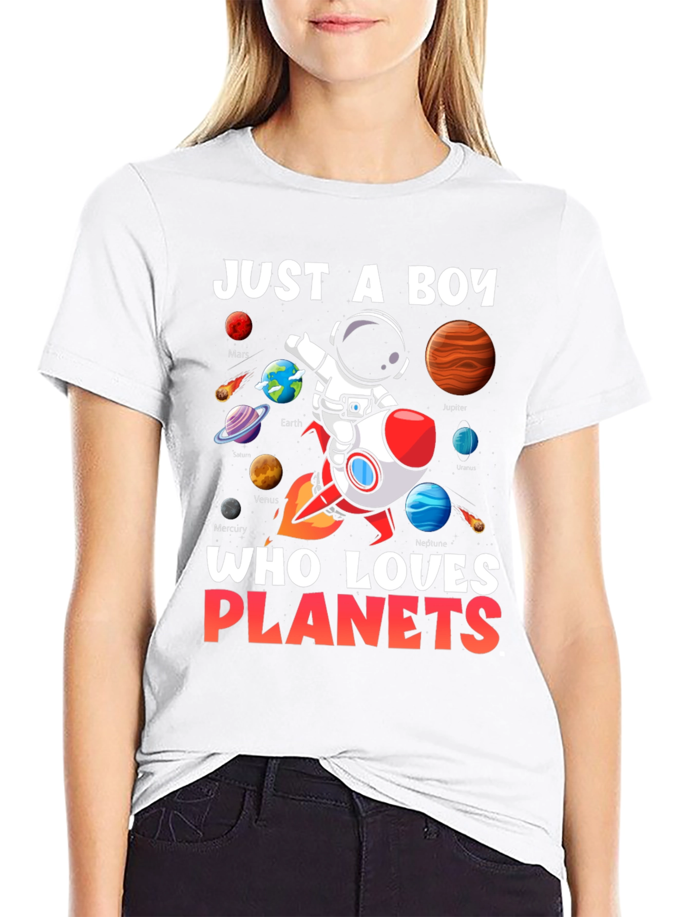 Boy Planets T-Shirt: Just a Boy Who Loves Planets!