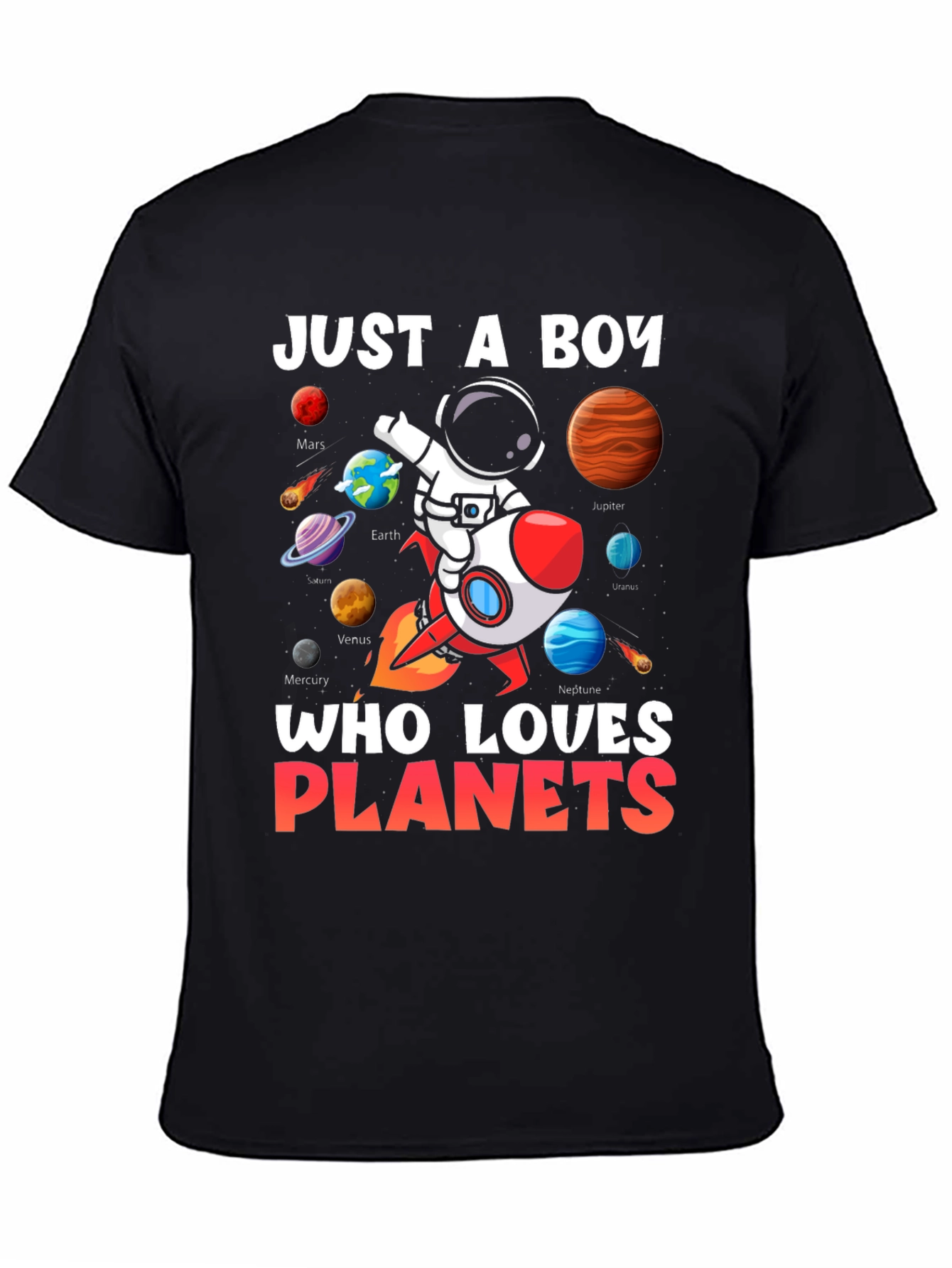 Boy Planets T-Shirt: Just a Boy Who Loves Planets!