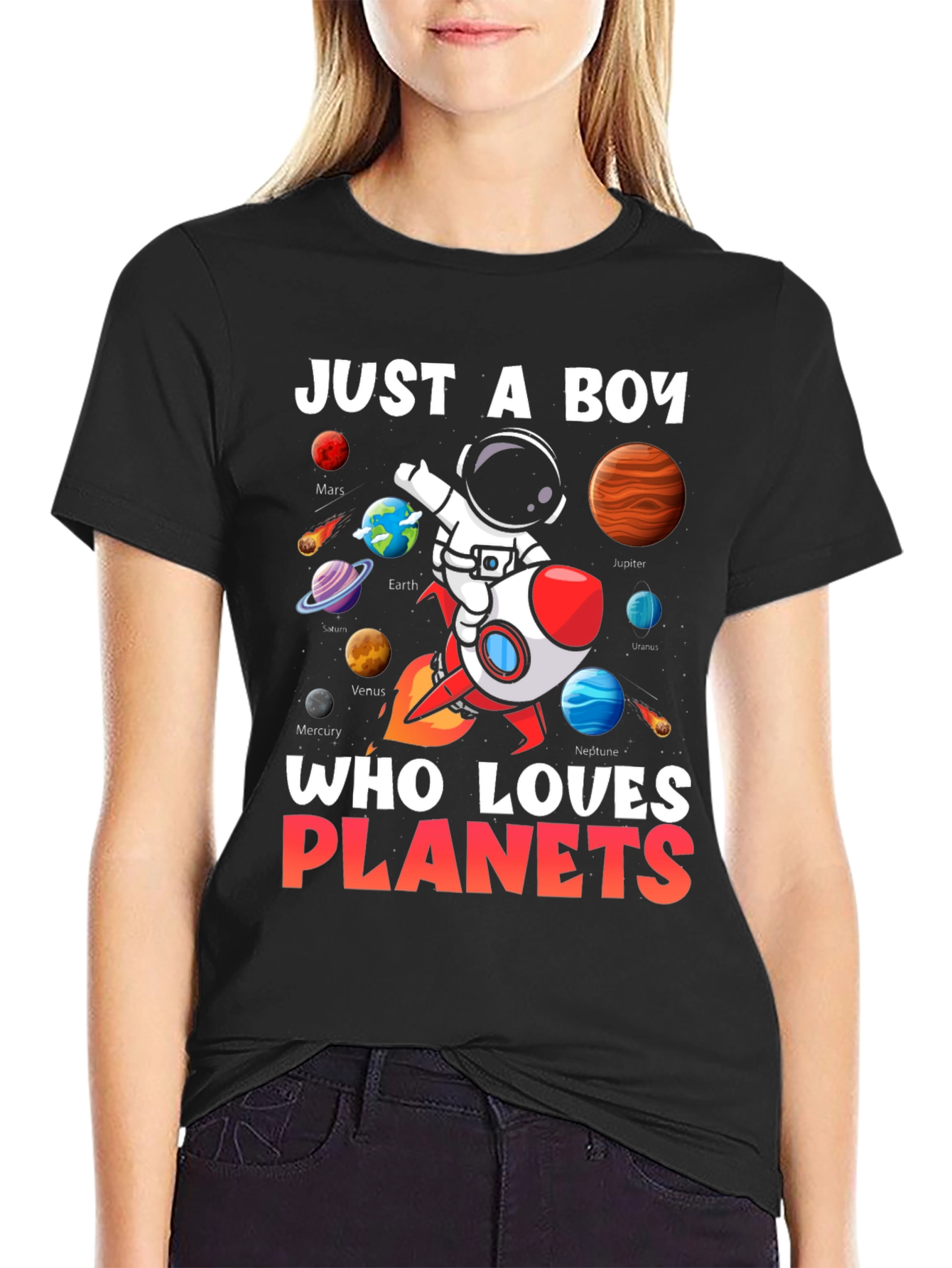 Boy Planets T-Shirt: Just a Boy Who Loves Planets!