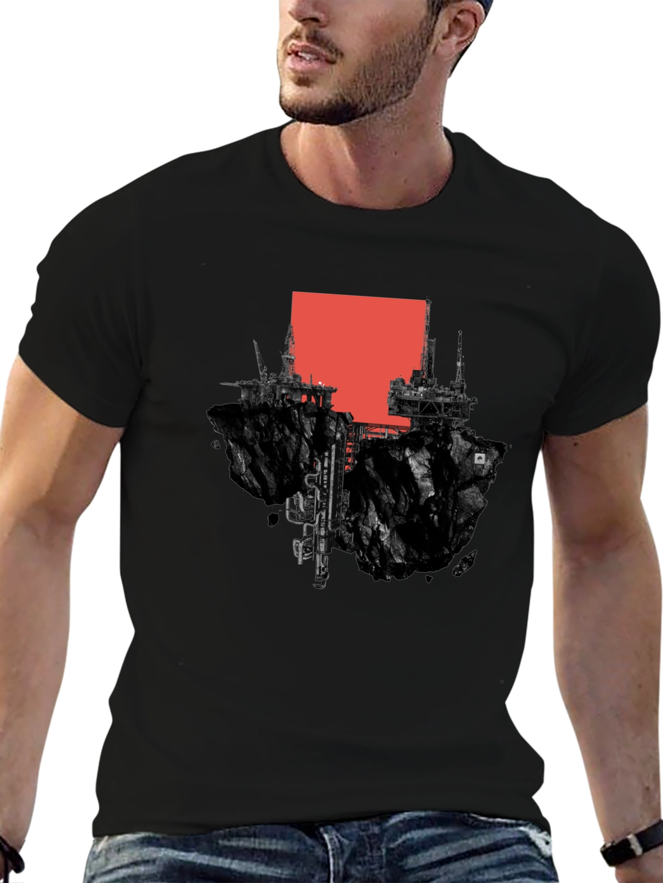 Abstract Floating Island Graphic Tee