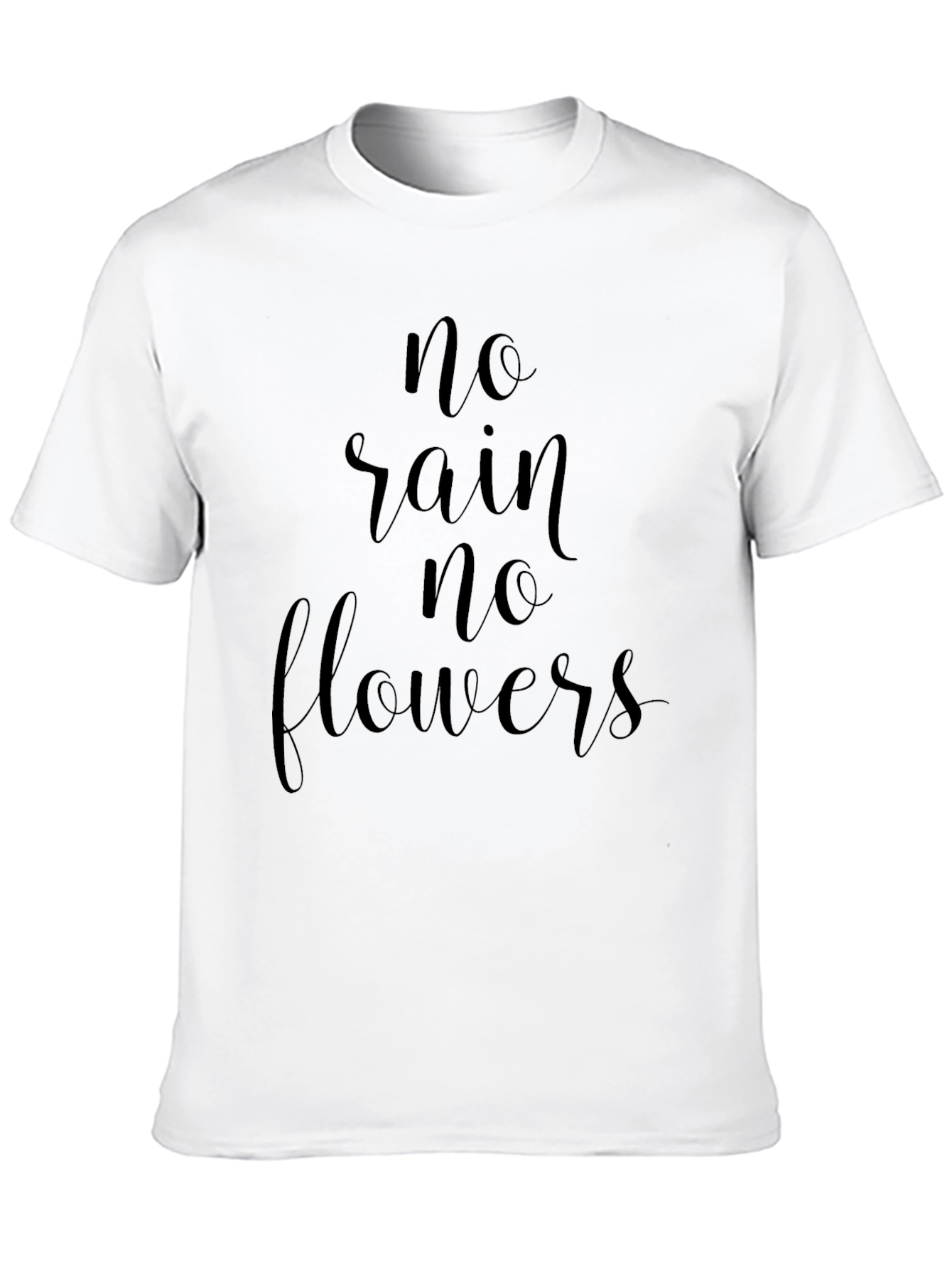 No Rain No Flowers Black T-Shirt