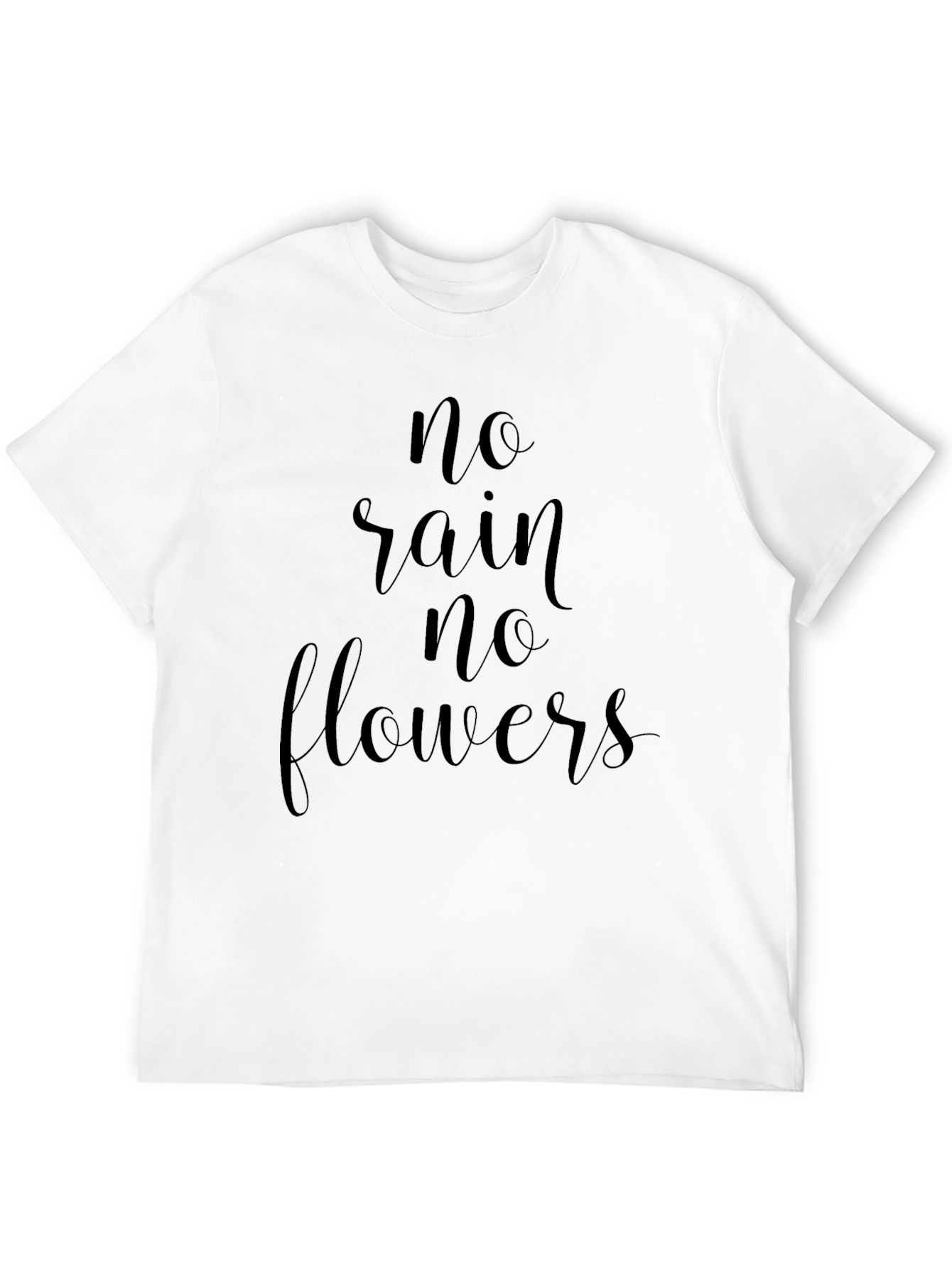 No Rain No Flowers Black T-Shirt