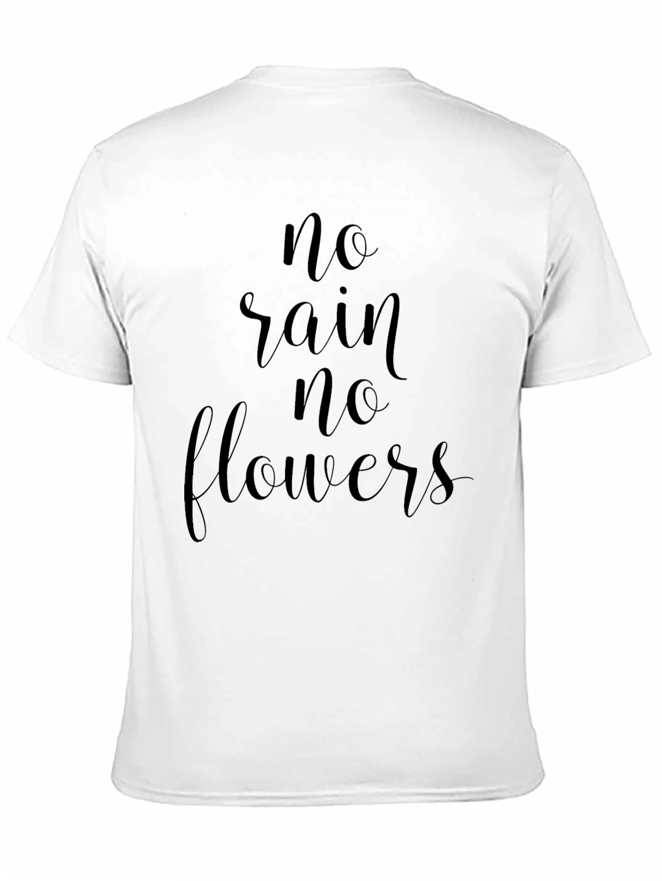 No Rain No Flowers Black T-Shirt