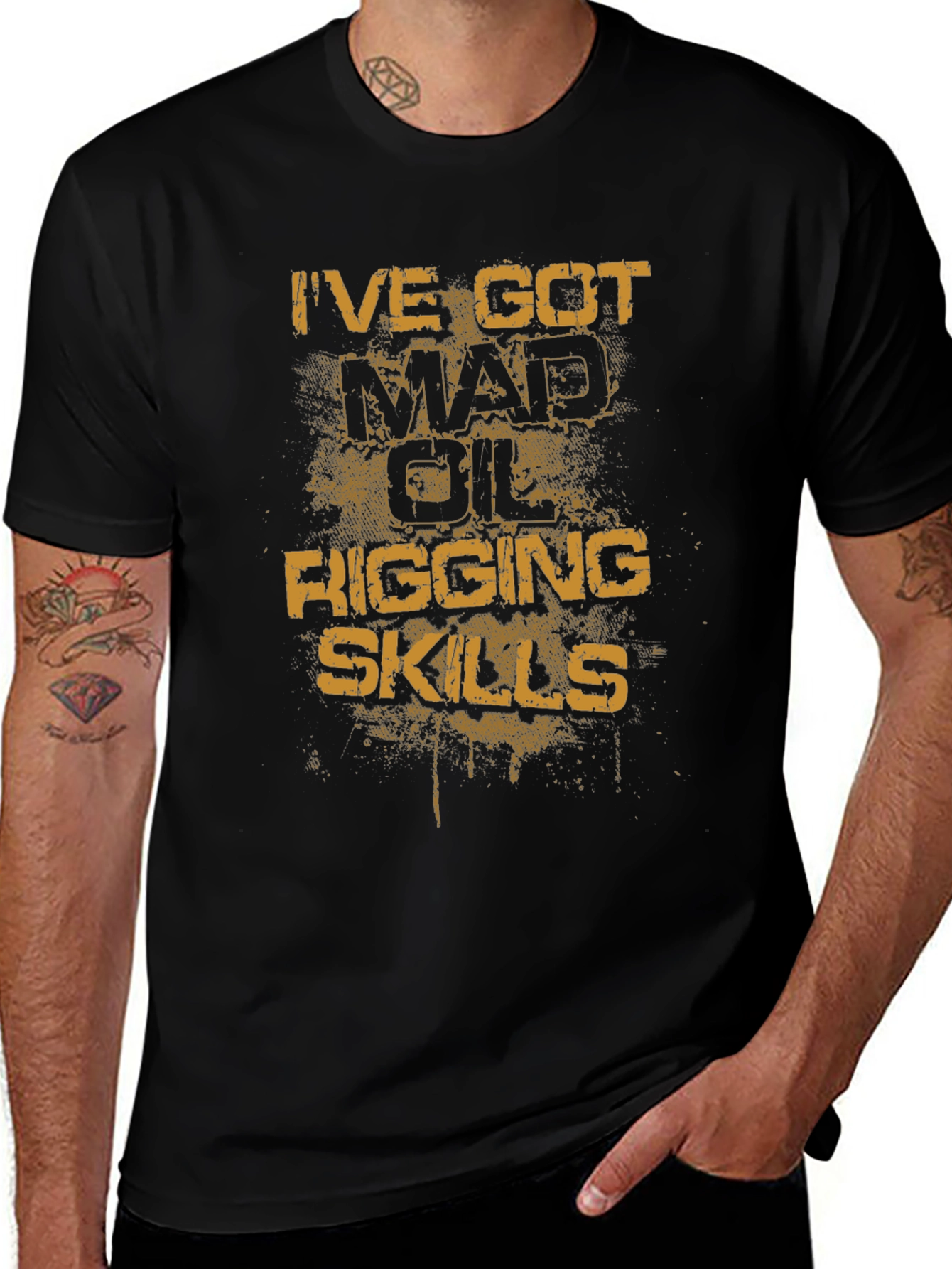 Mad Oil Rigging Skills Graphic T-Shirt