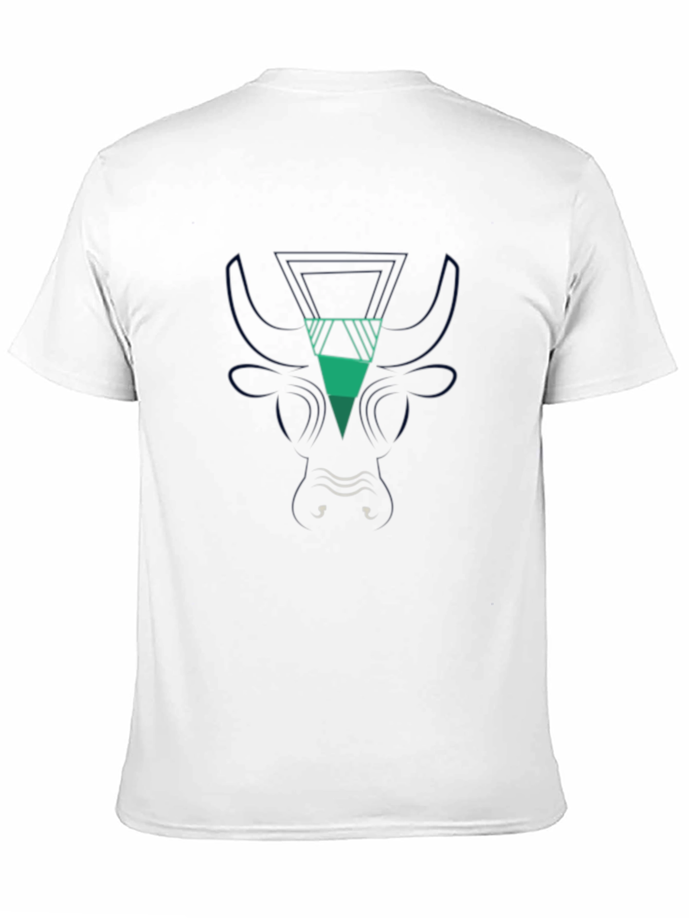 Geometric Bull Graphic T-Shirt