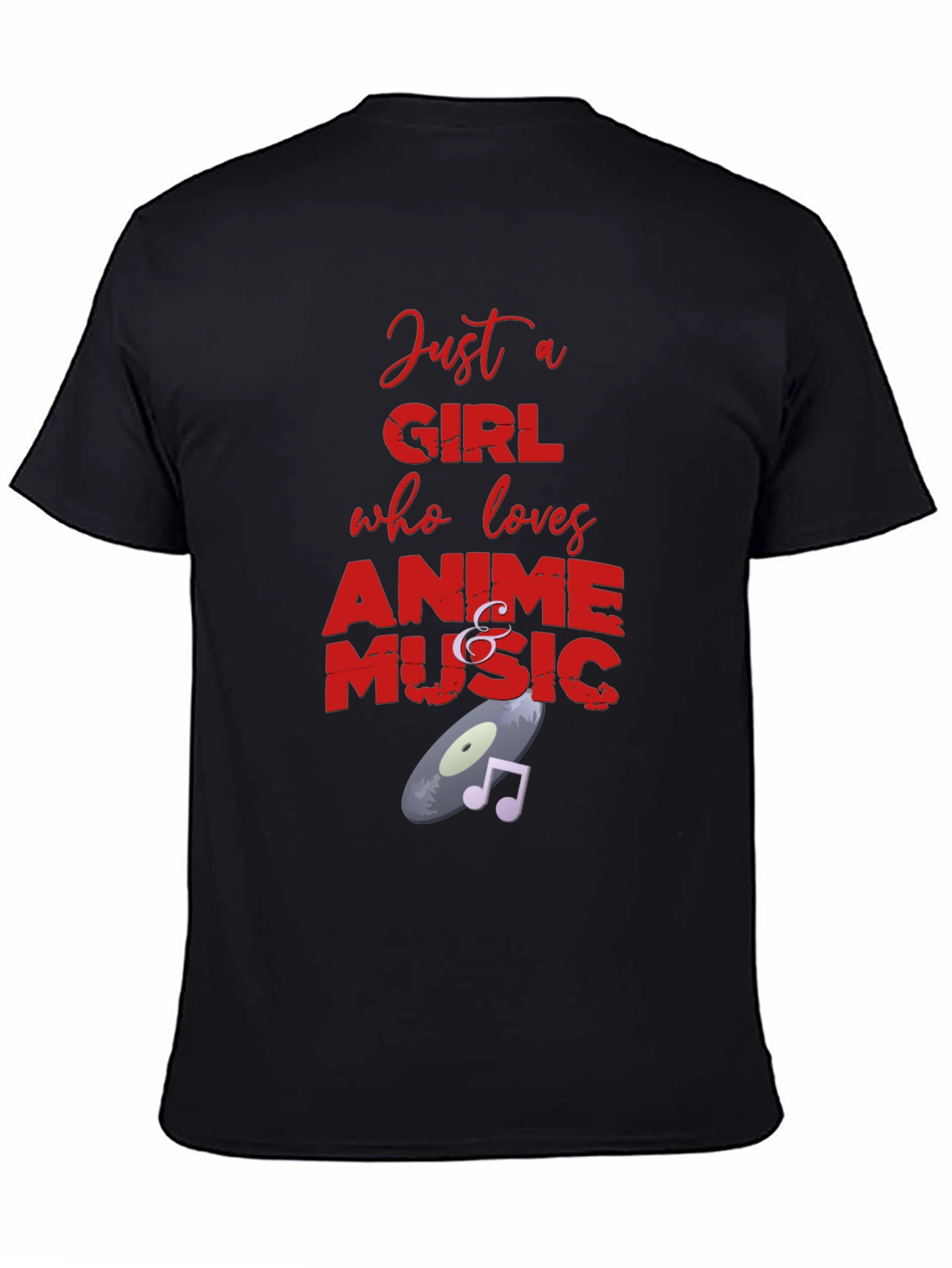 Anime and Music Lover Graphic T-Shirt