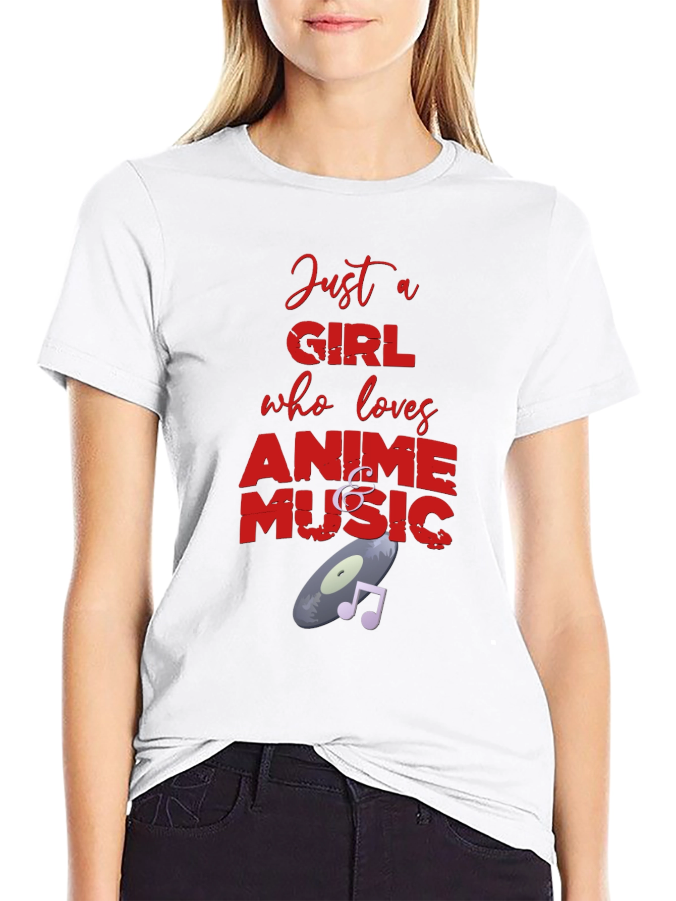 Anime and Music Lover Graphic T-Shirt